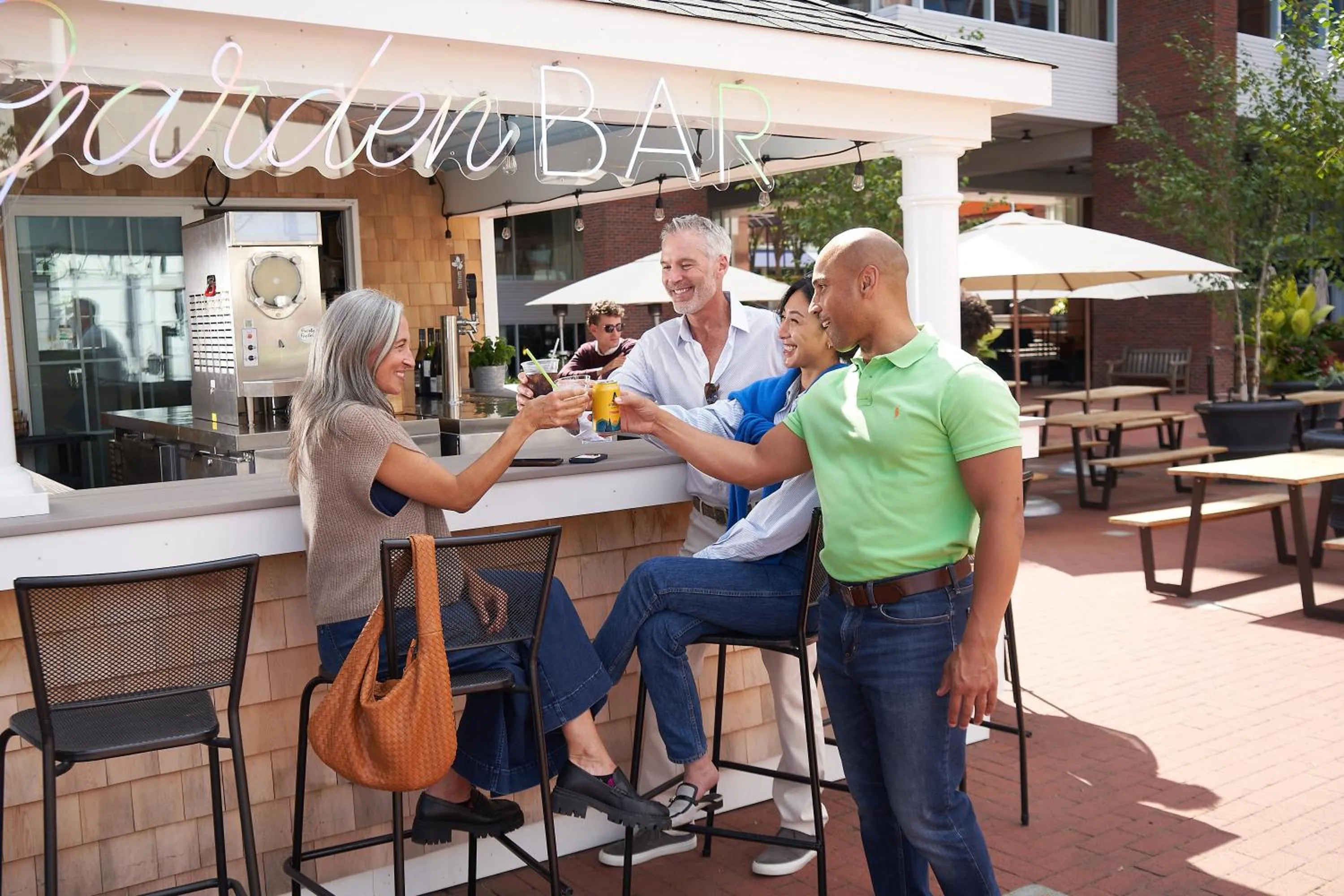 Patio in The Charles Hotel in Harvard Square