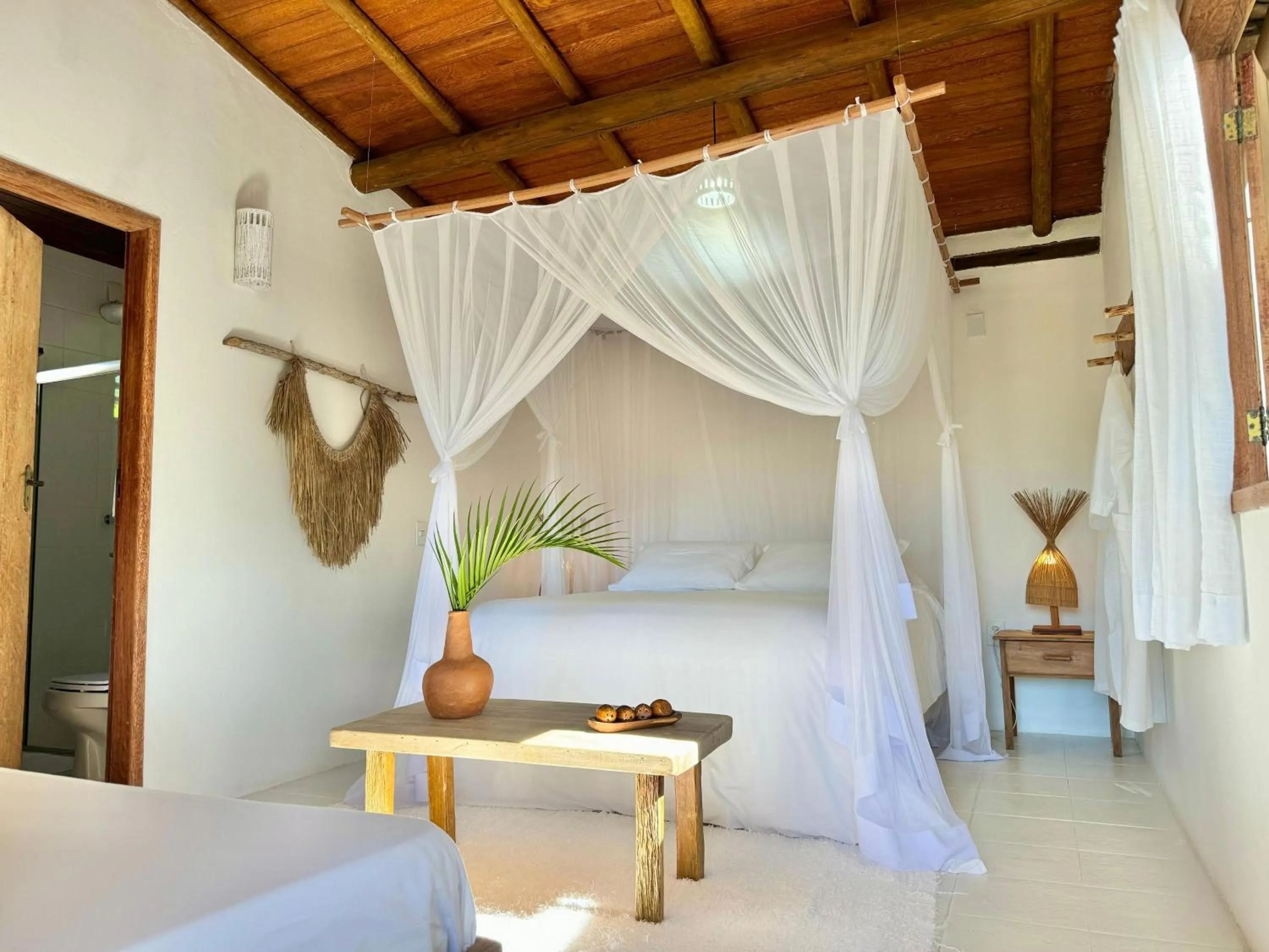 Bed in Casa Rabanete Trancoso