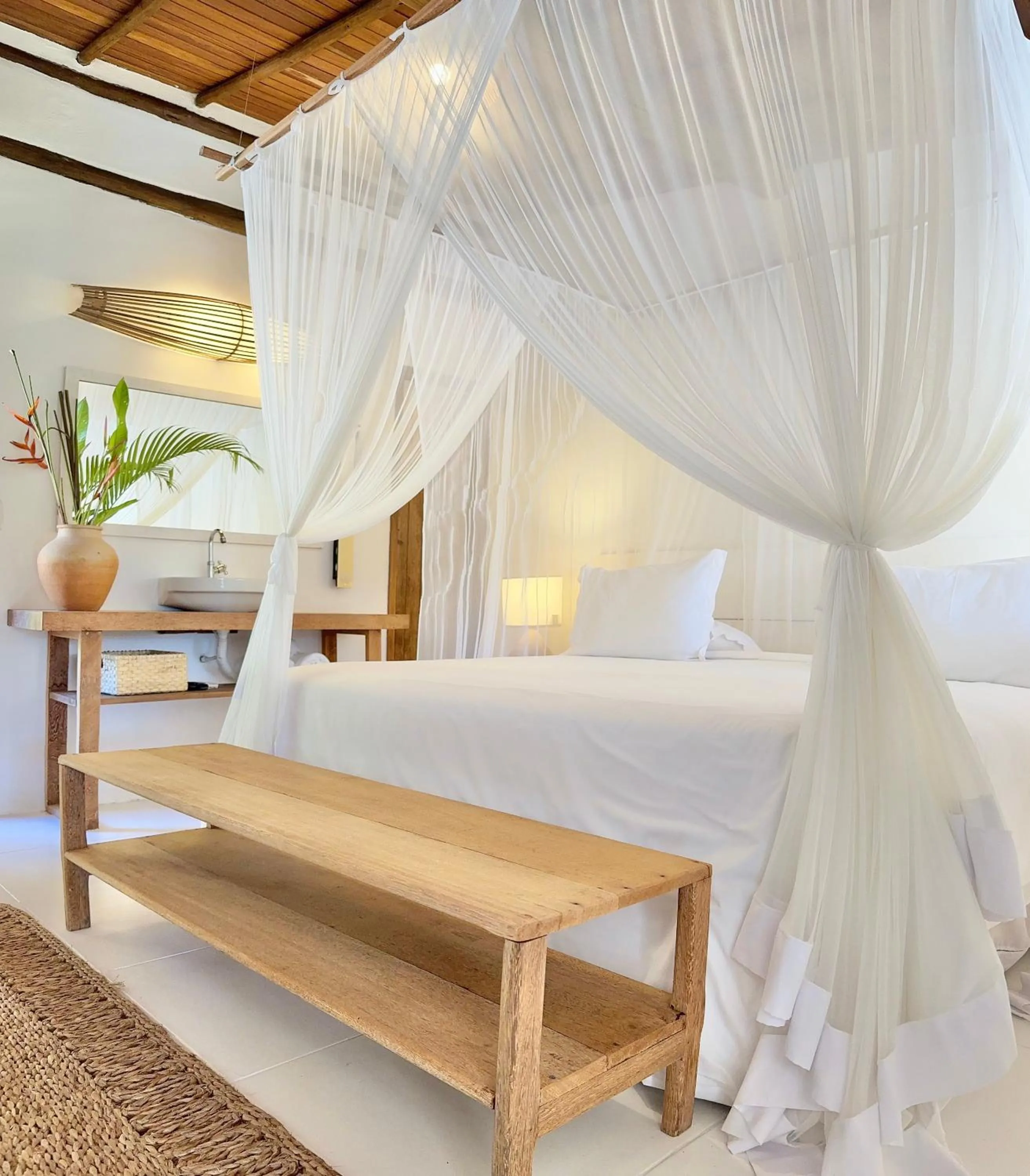 Bed in Casa Rabanete Trancoso