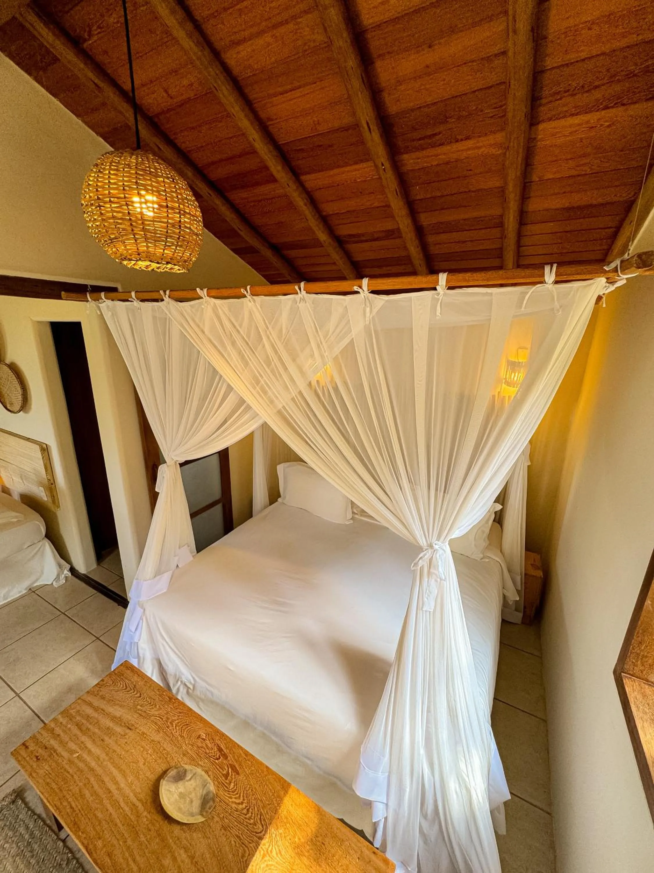 Bed in Casa Rabanete Trancoso