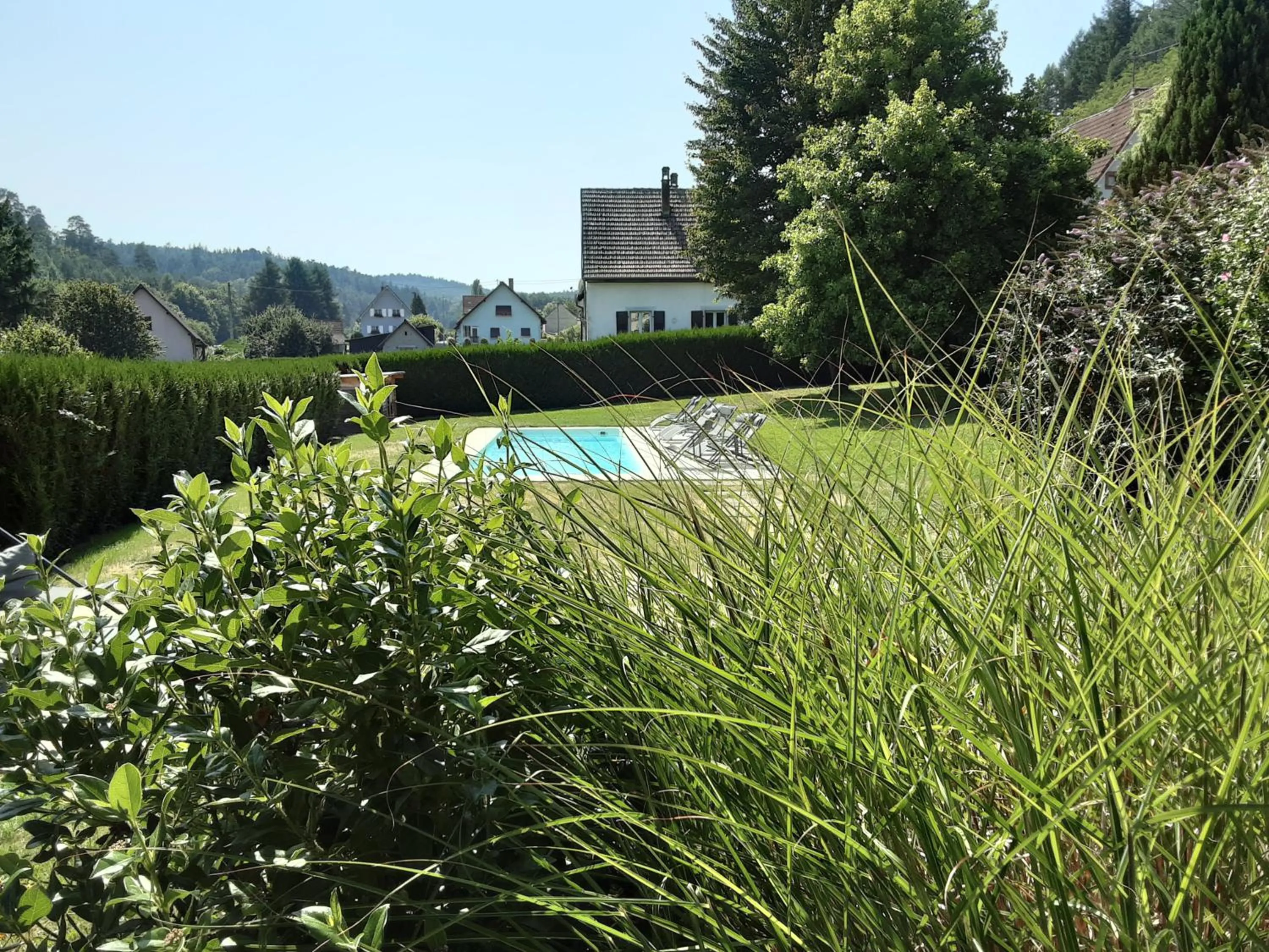 Garden view in Hôtel Restaurant La Couronne by K
