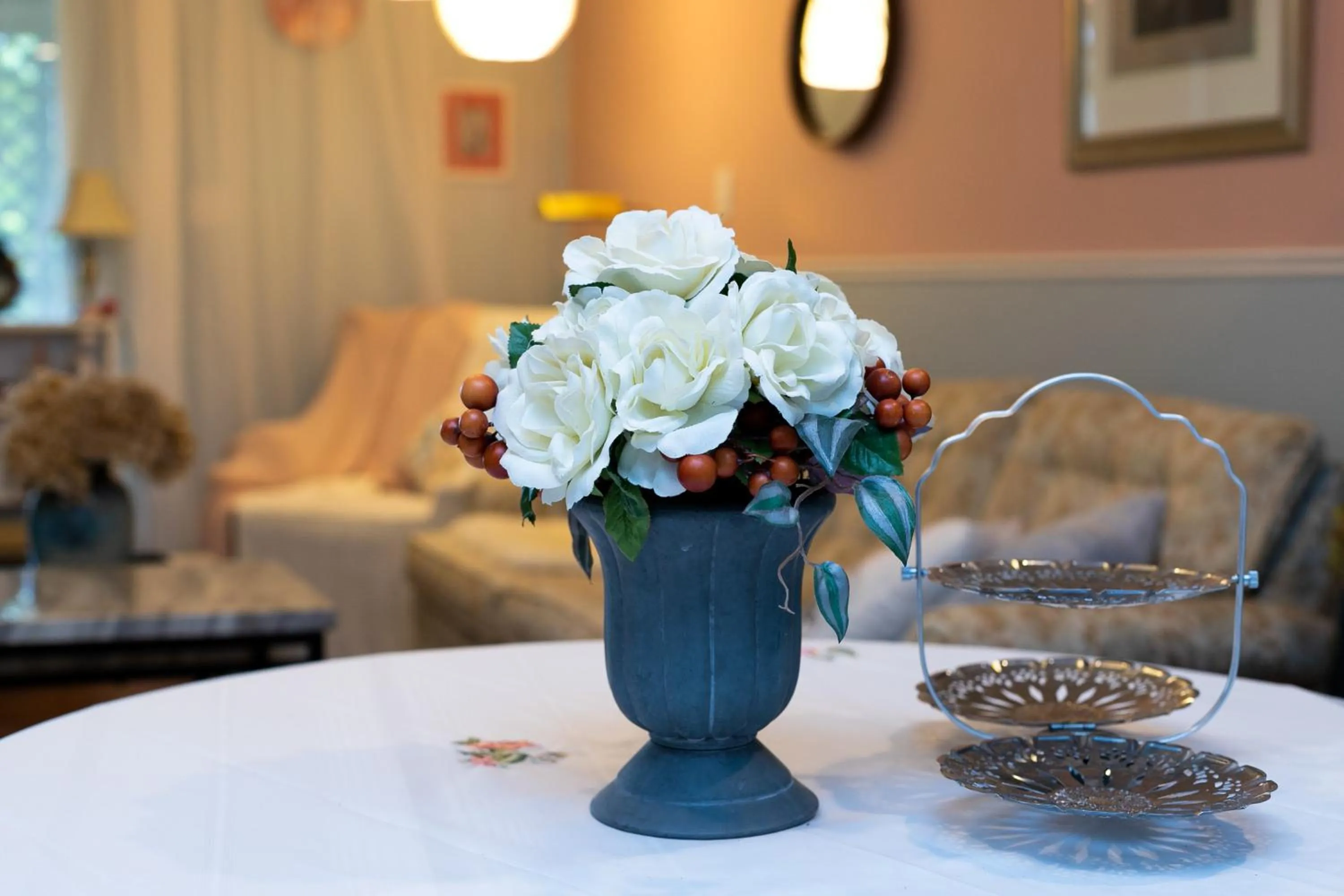 Decorative detail in Lily's garden