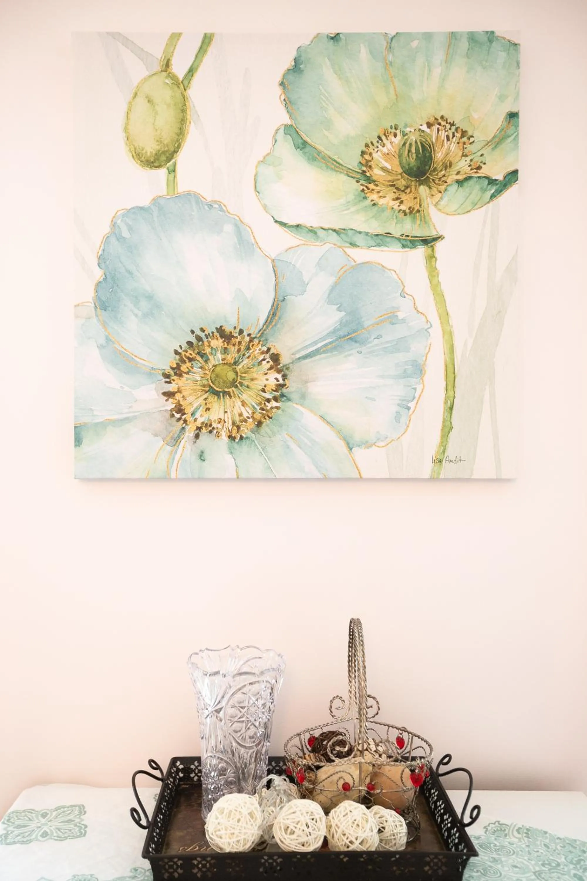 Decorative detail in Lily's garden