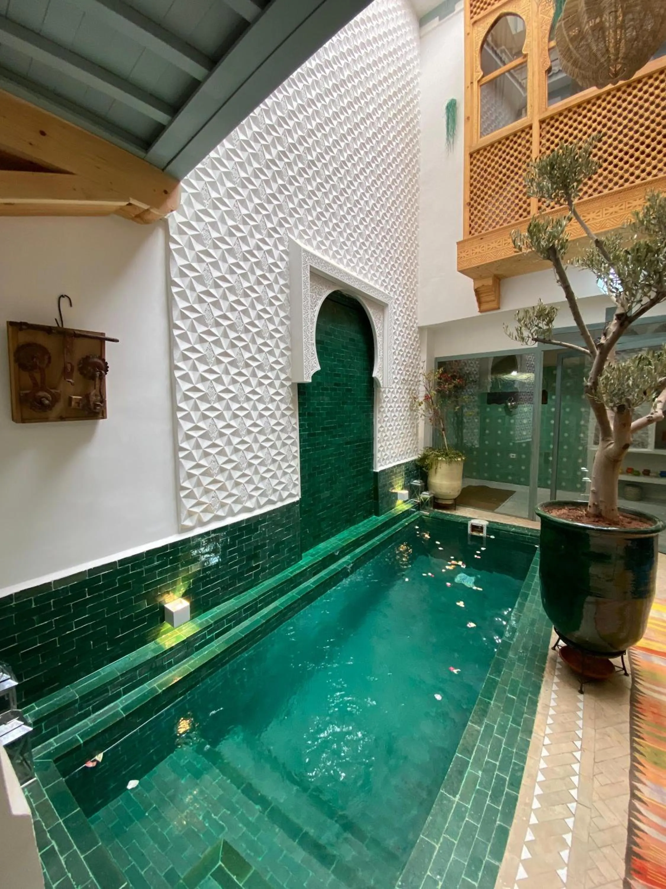 Swimming pool in Riad 7 Saints
