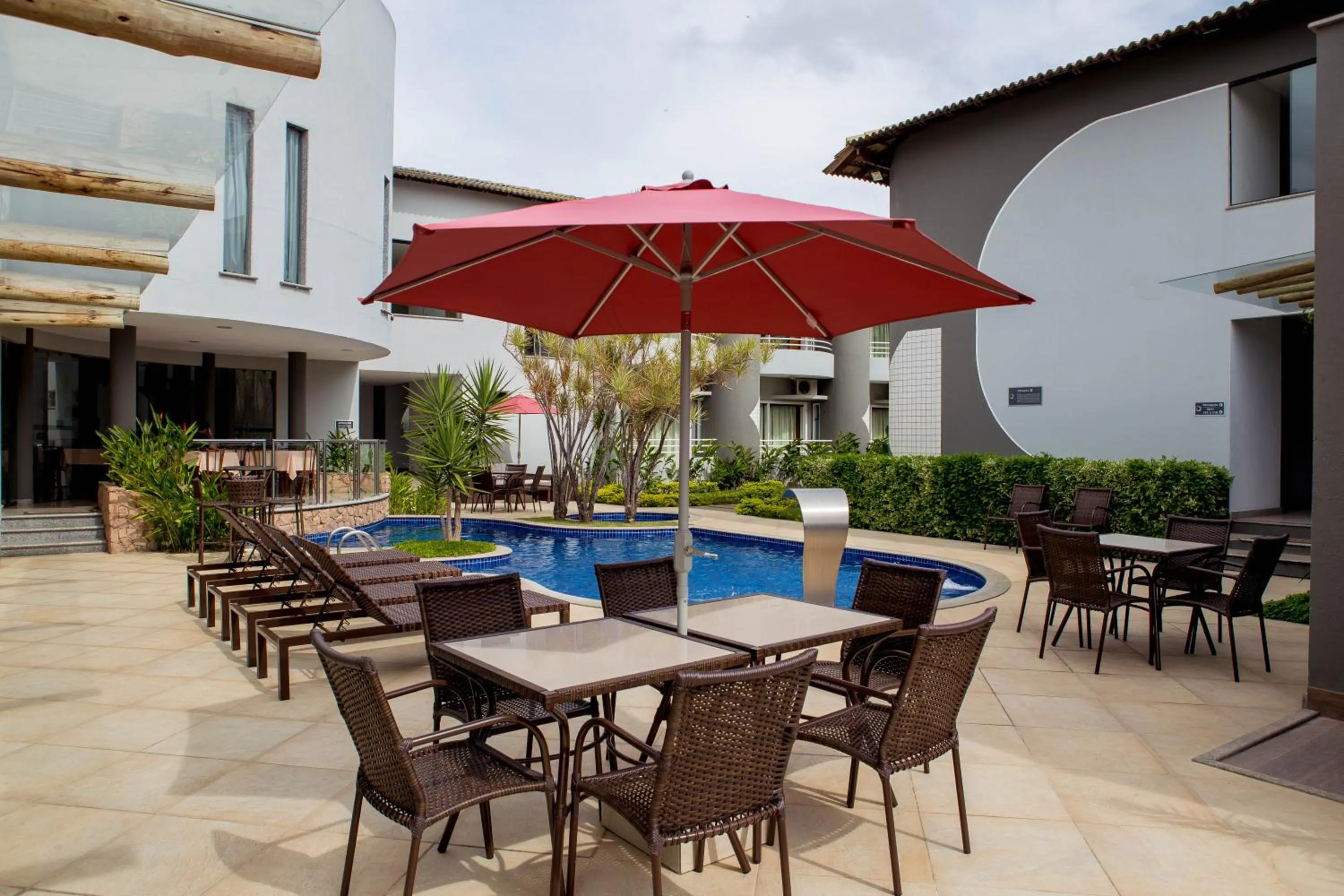Patio in Hotel Porto Napolis