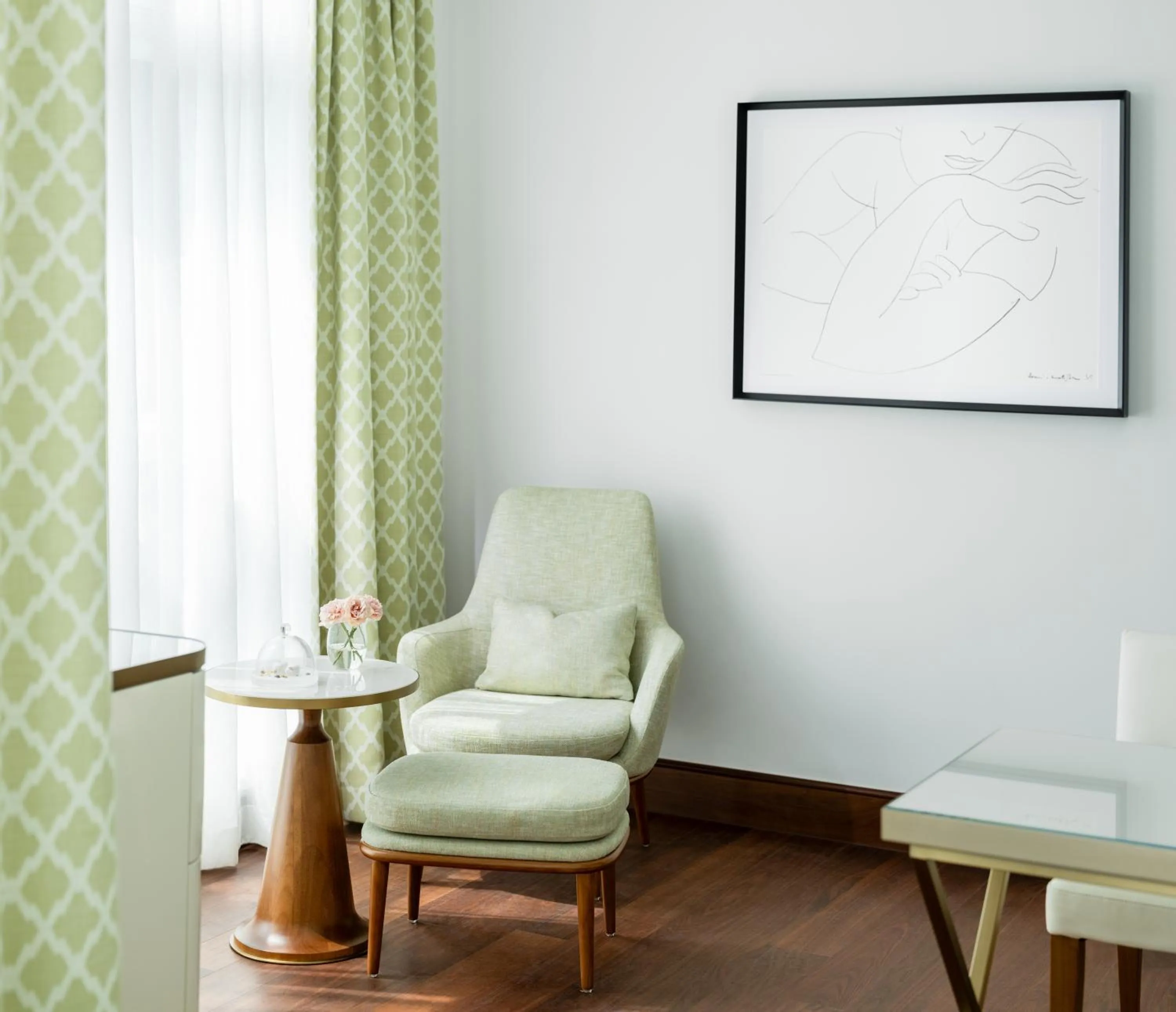 Seating area in Lanson Place Causeway Bay, Hong Kong