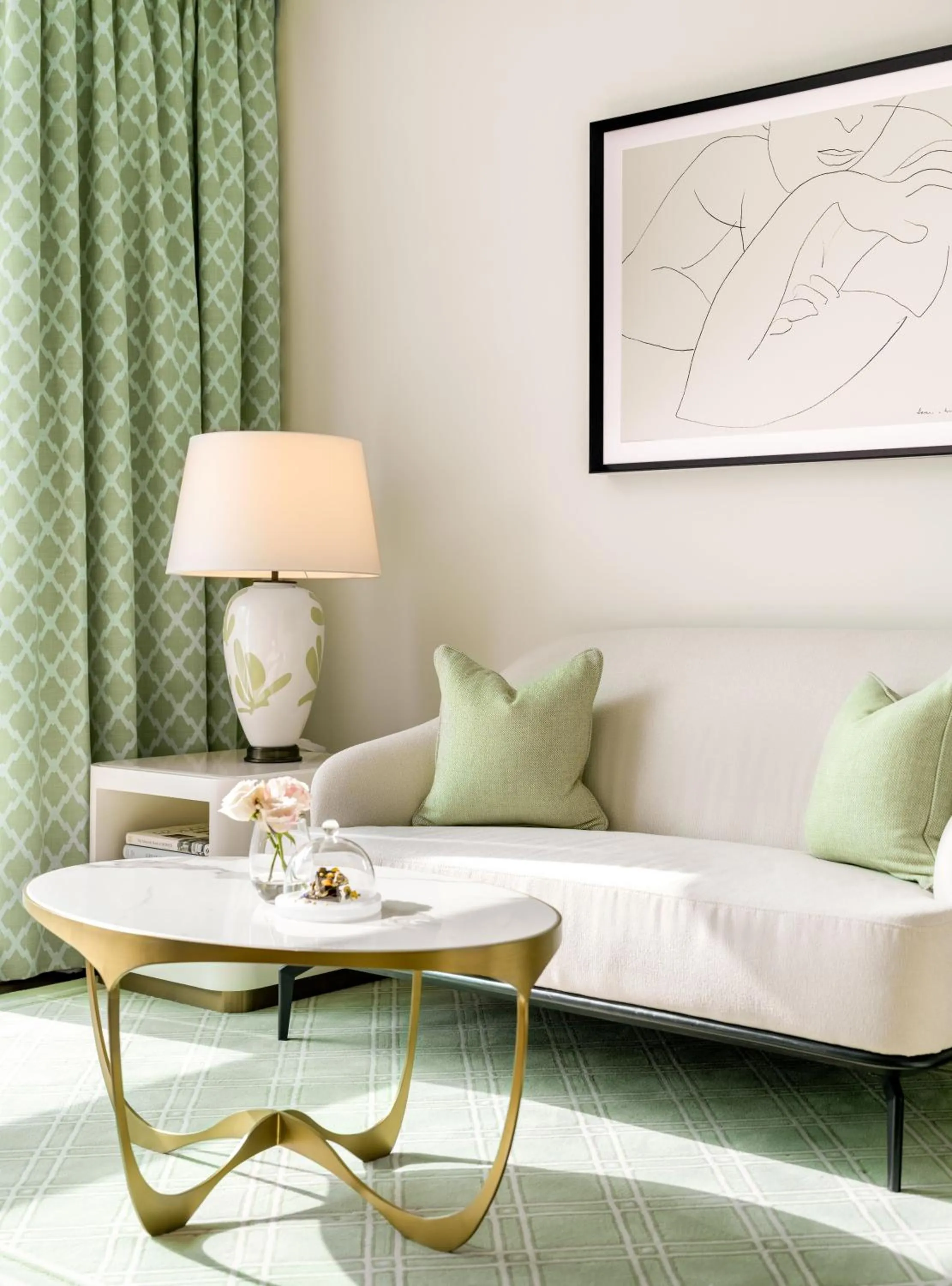 Seating area in Lanson Place Causeway Bay, Hong Kong