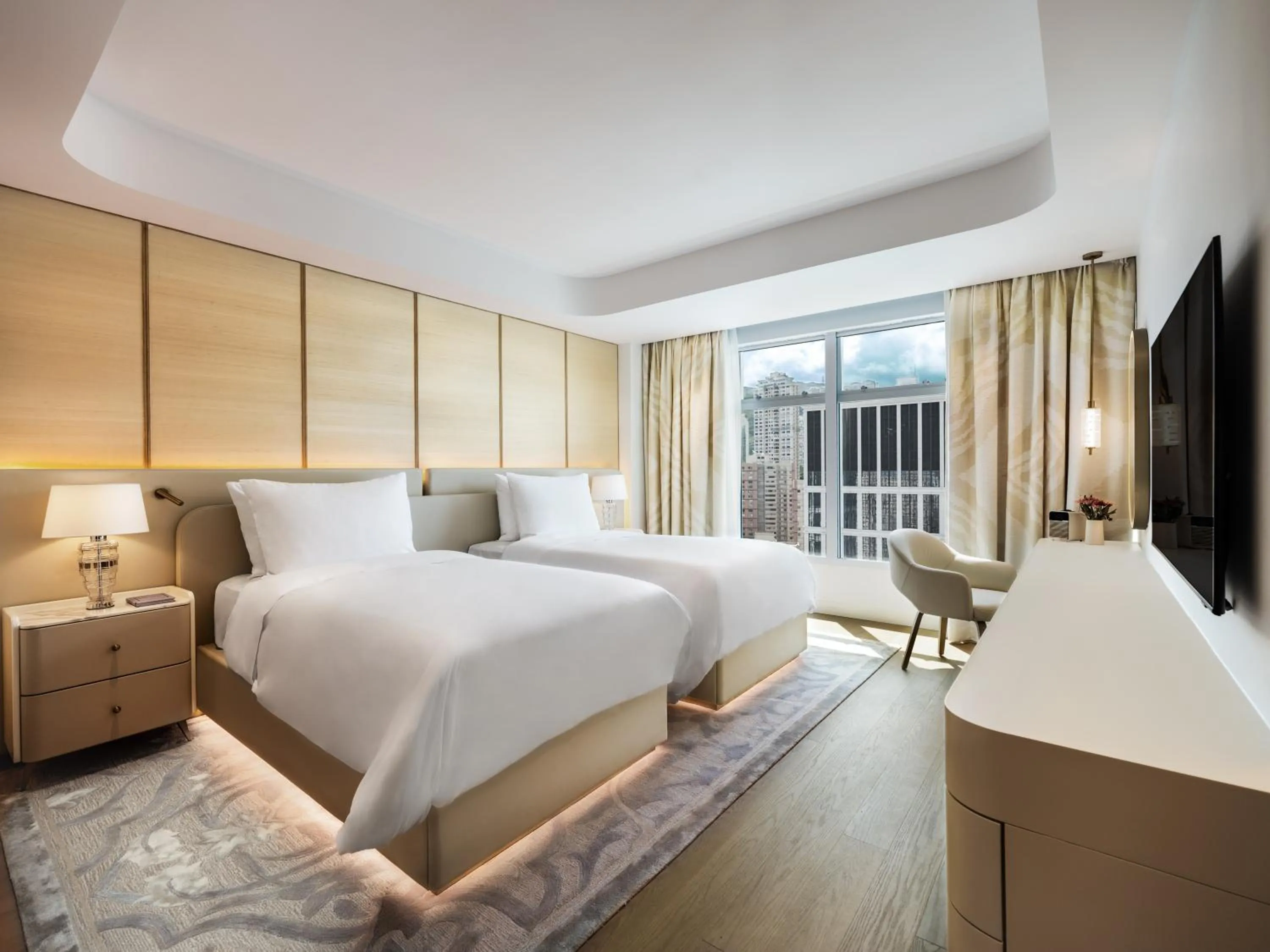 Bedroom, Bed in Lanson Place Causeway Bay, Hong Kong