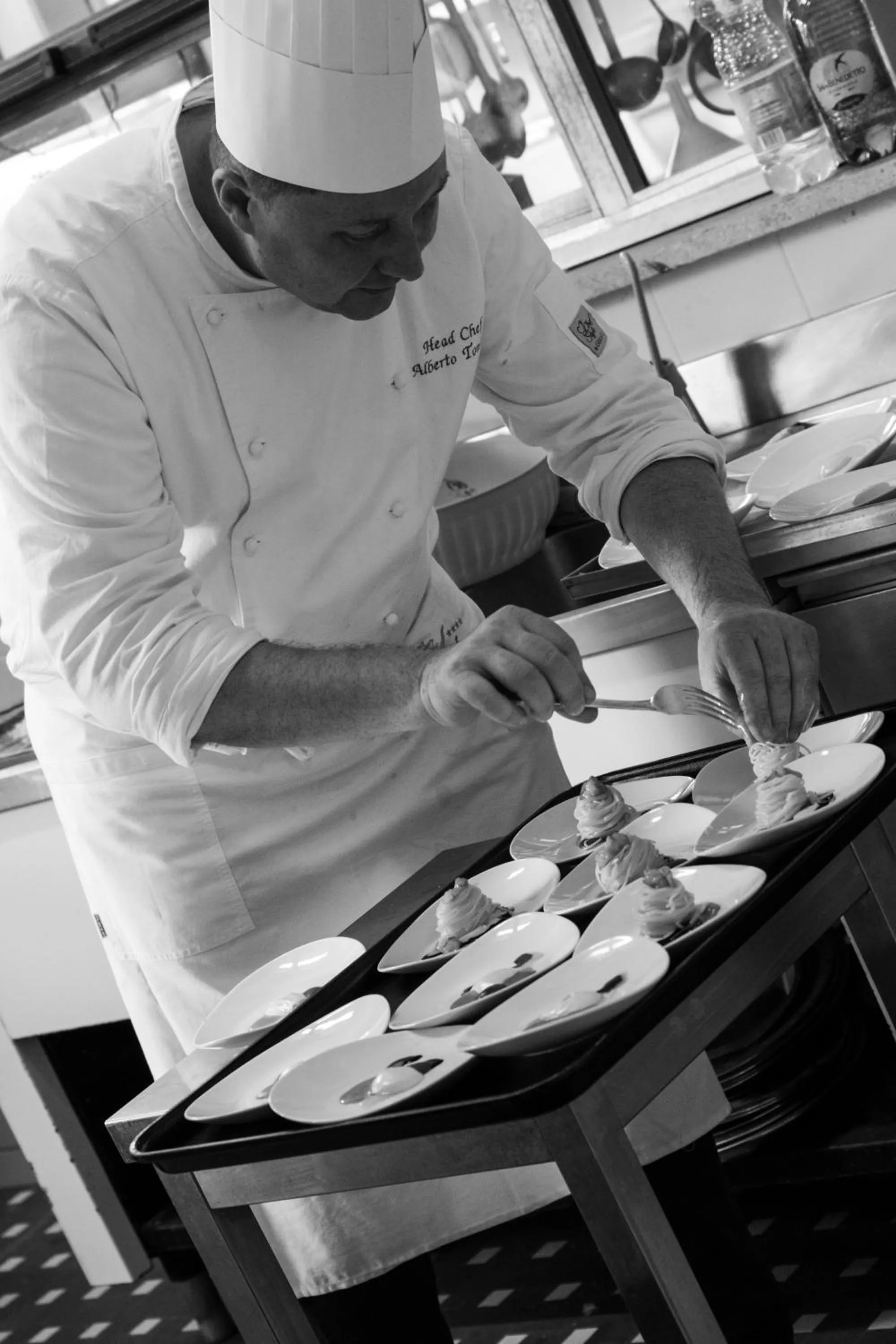 kitchen in Grande Albergo Marin