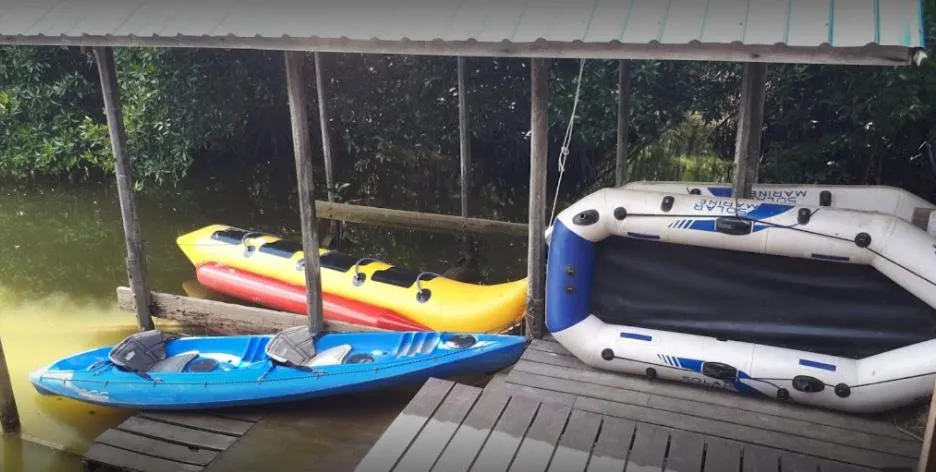 Canoeing in Gayang Friendly Water House Homestay