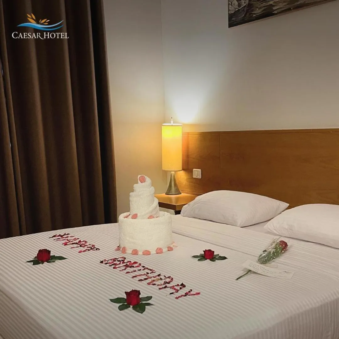 Bed in Caesar Hotel Ramallah