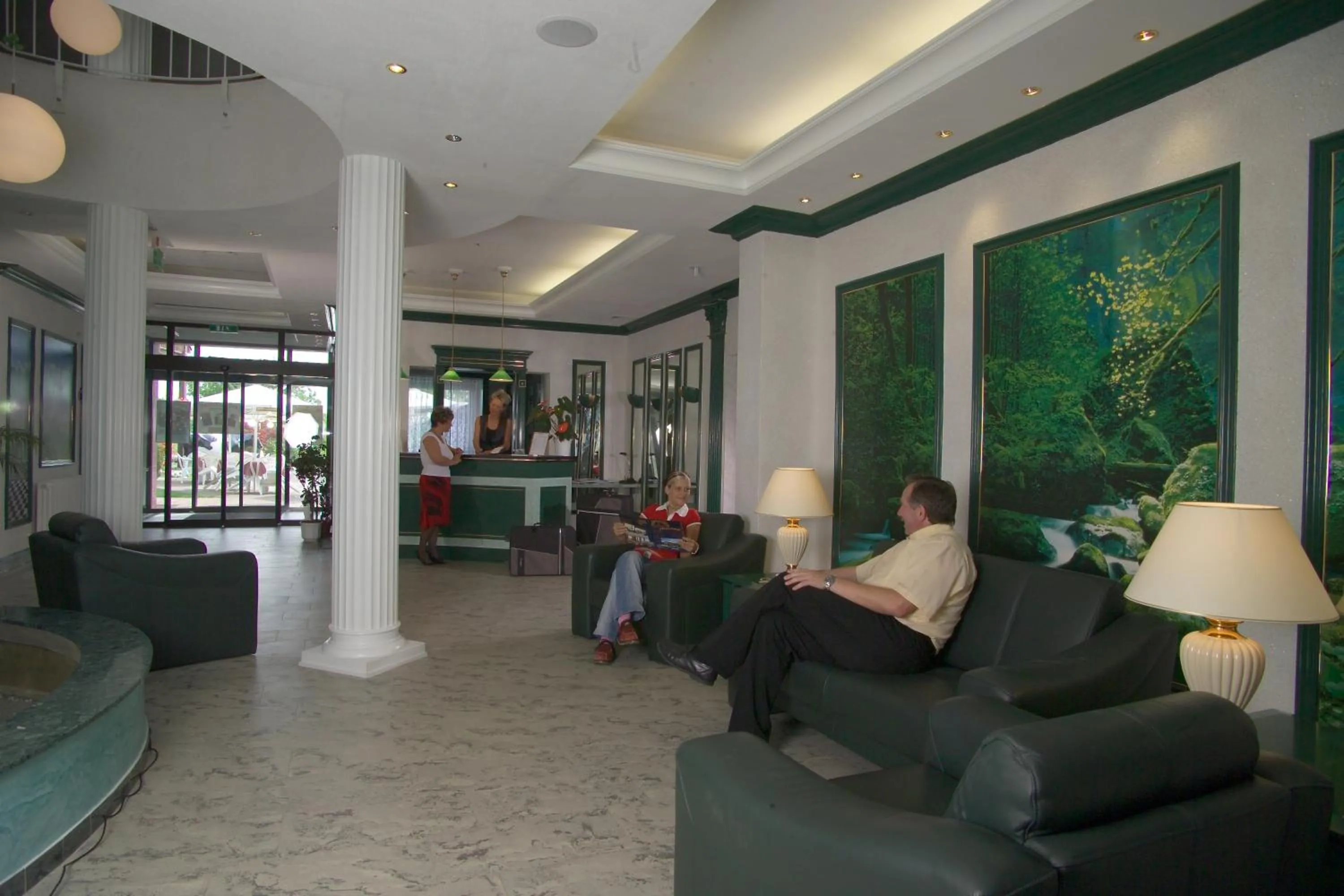 Lobby or reception in Landgasthof & Hotel Waldow