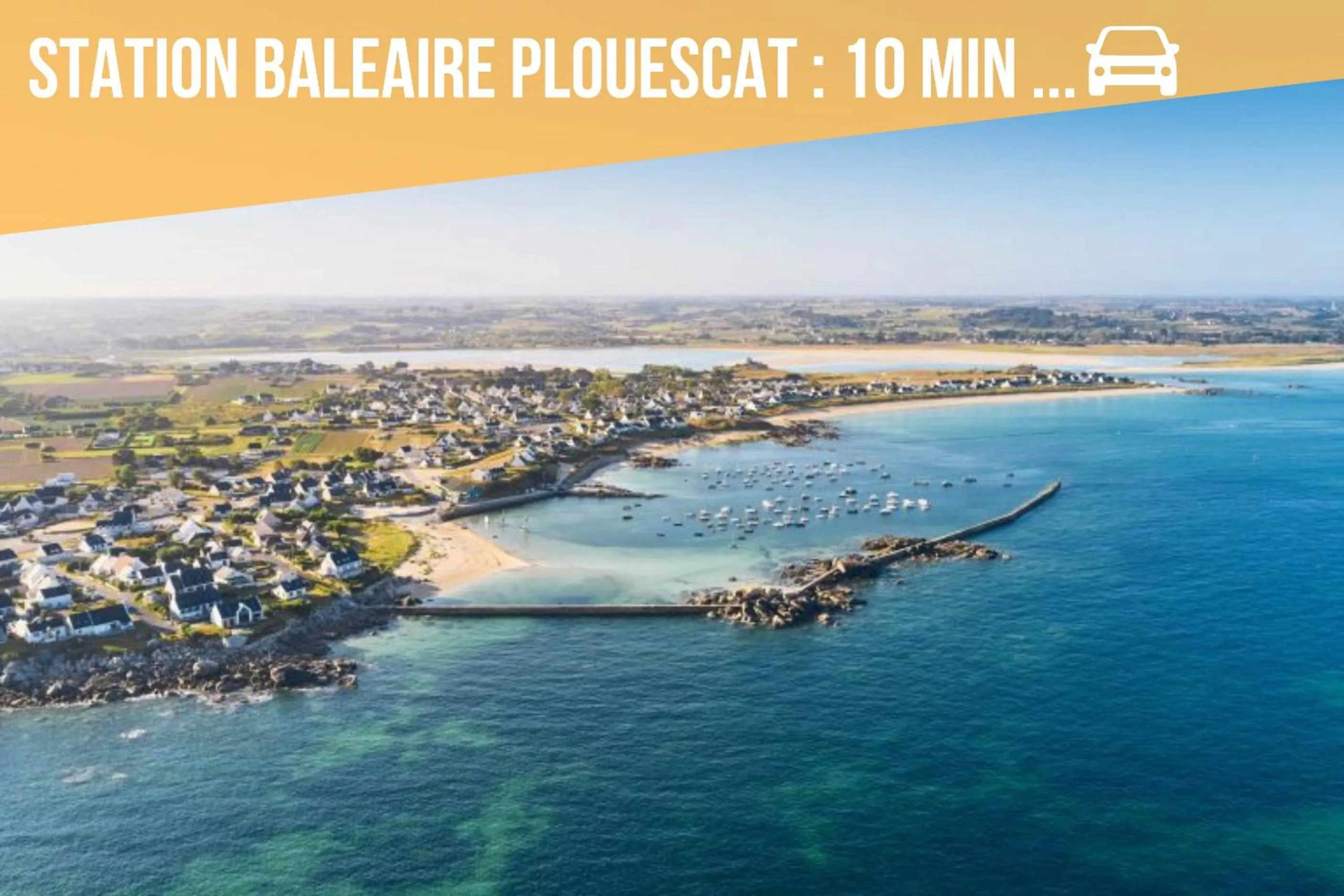 Bird's eye view in Le Loft du Dolmen Clara, entre terre et mer