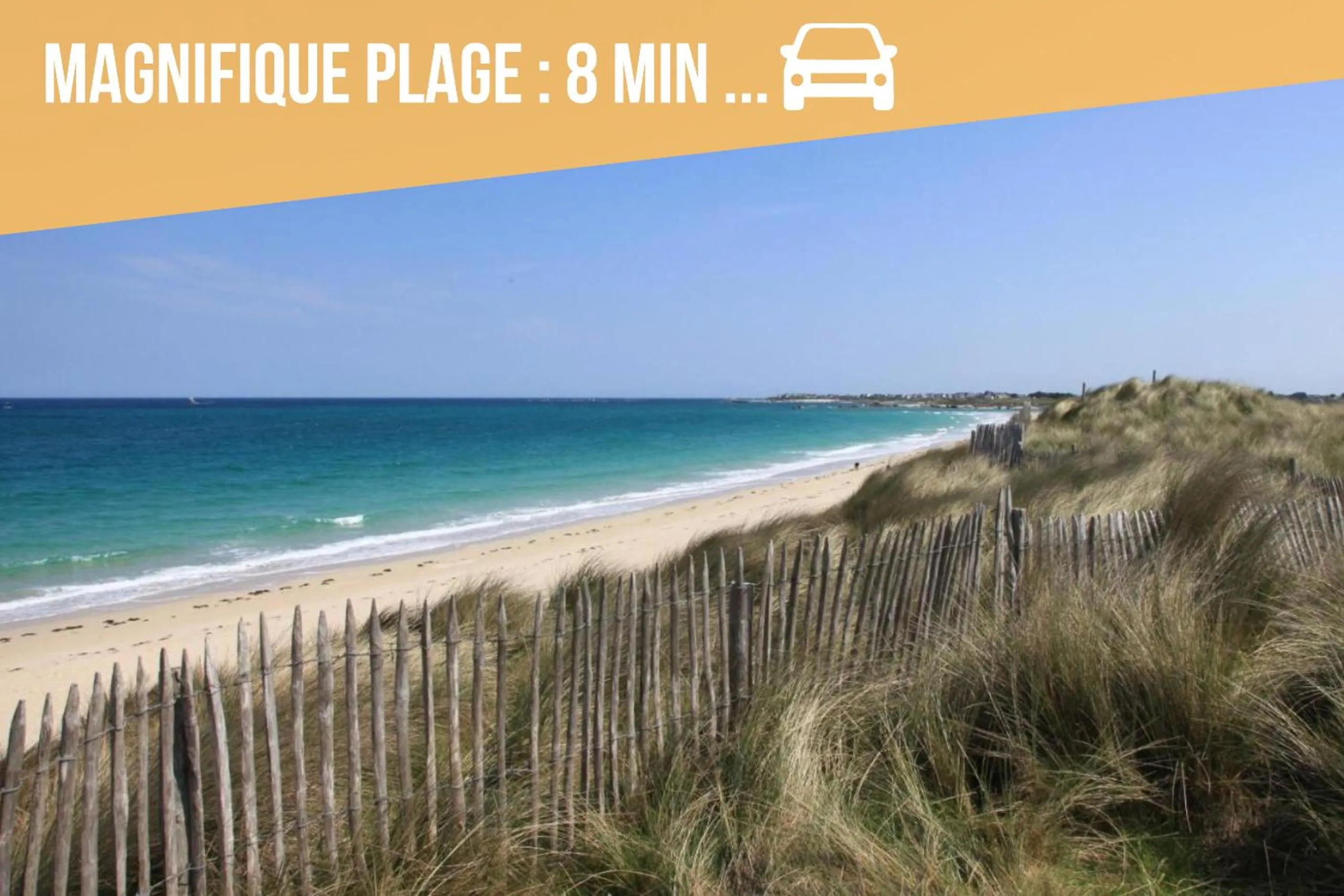 Beach in Le Loft du Dolmen Clara, entre terre et mer