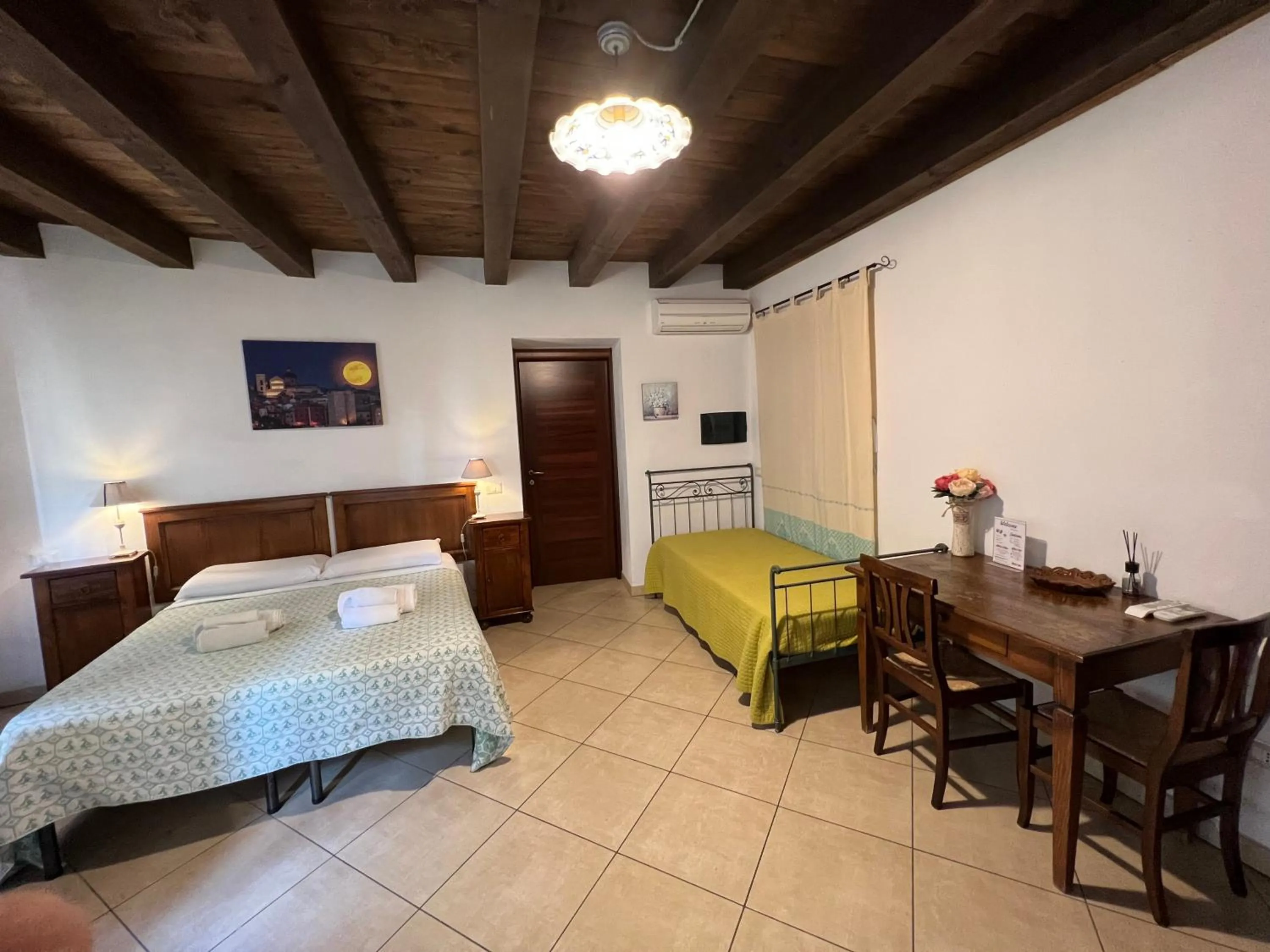 Bed in L'Antica Torre Caralis Holiday