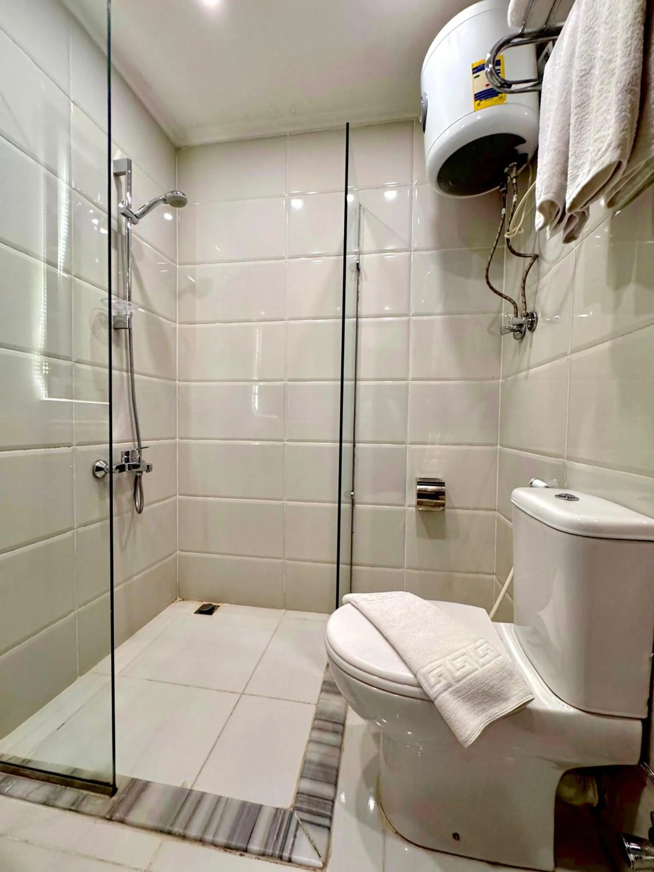 Shower in Eco green pyramids hotel