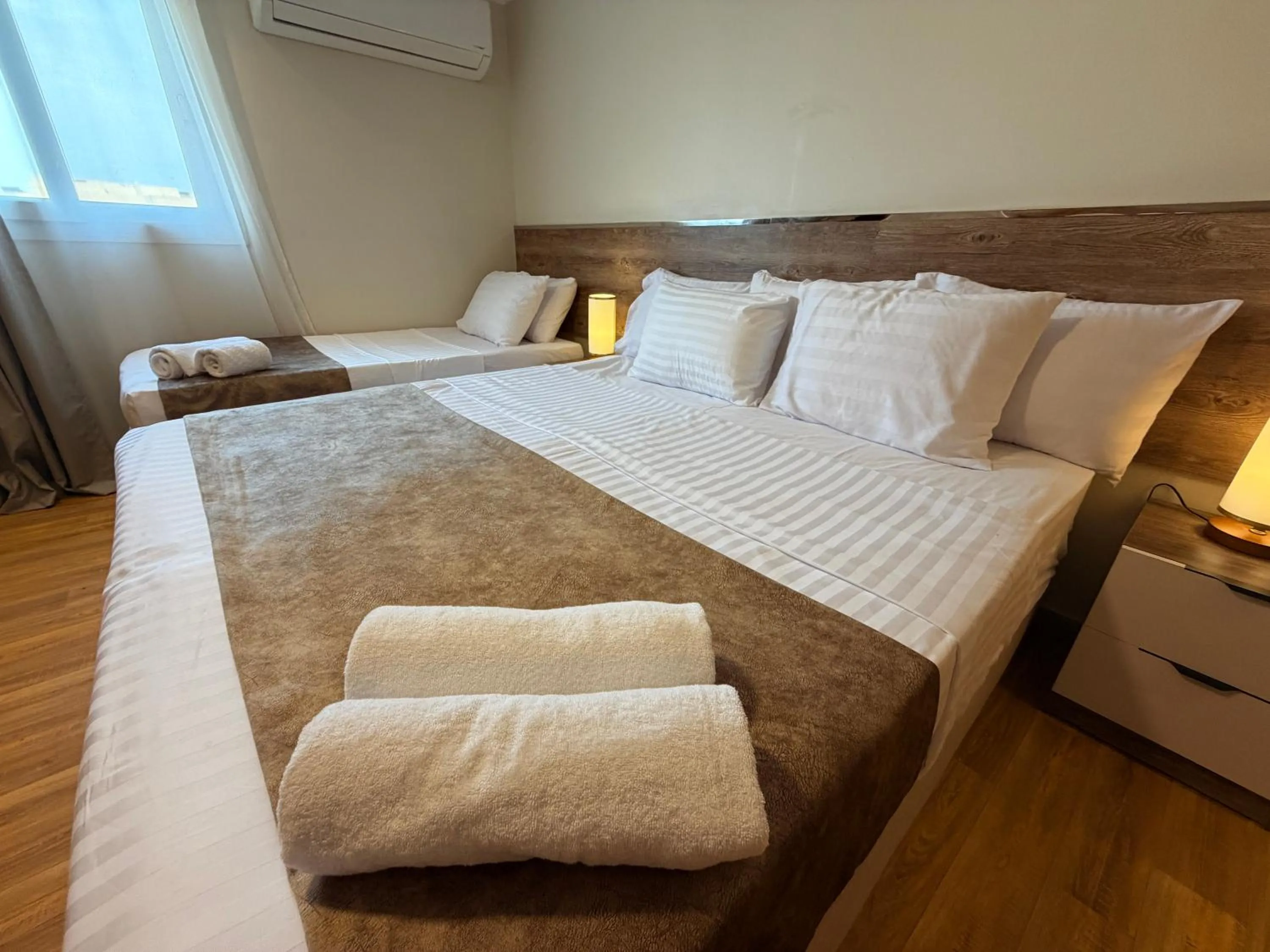 Bed in Eco green pyramids hotel