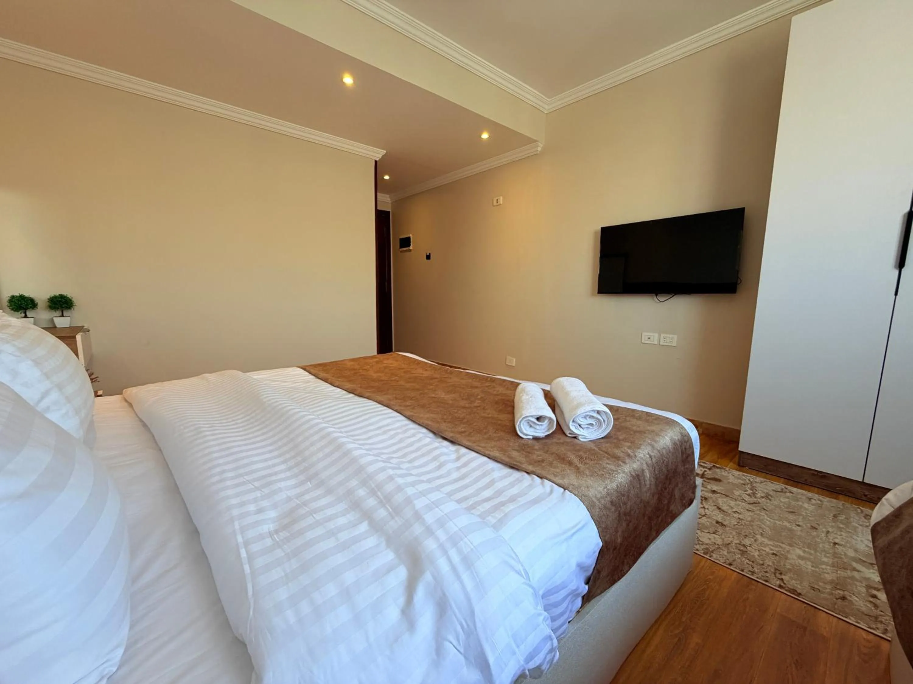 Bed in Eco green pyramids hotel