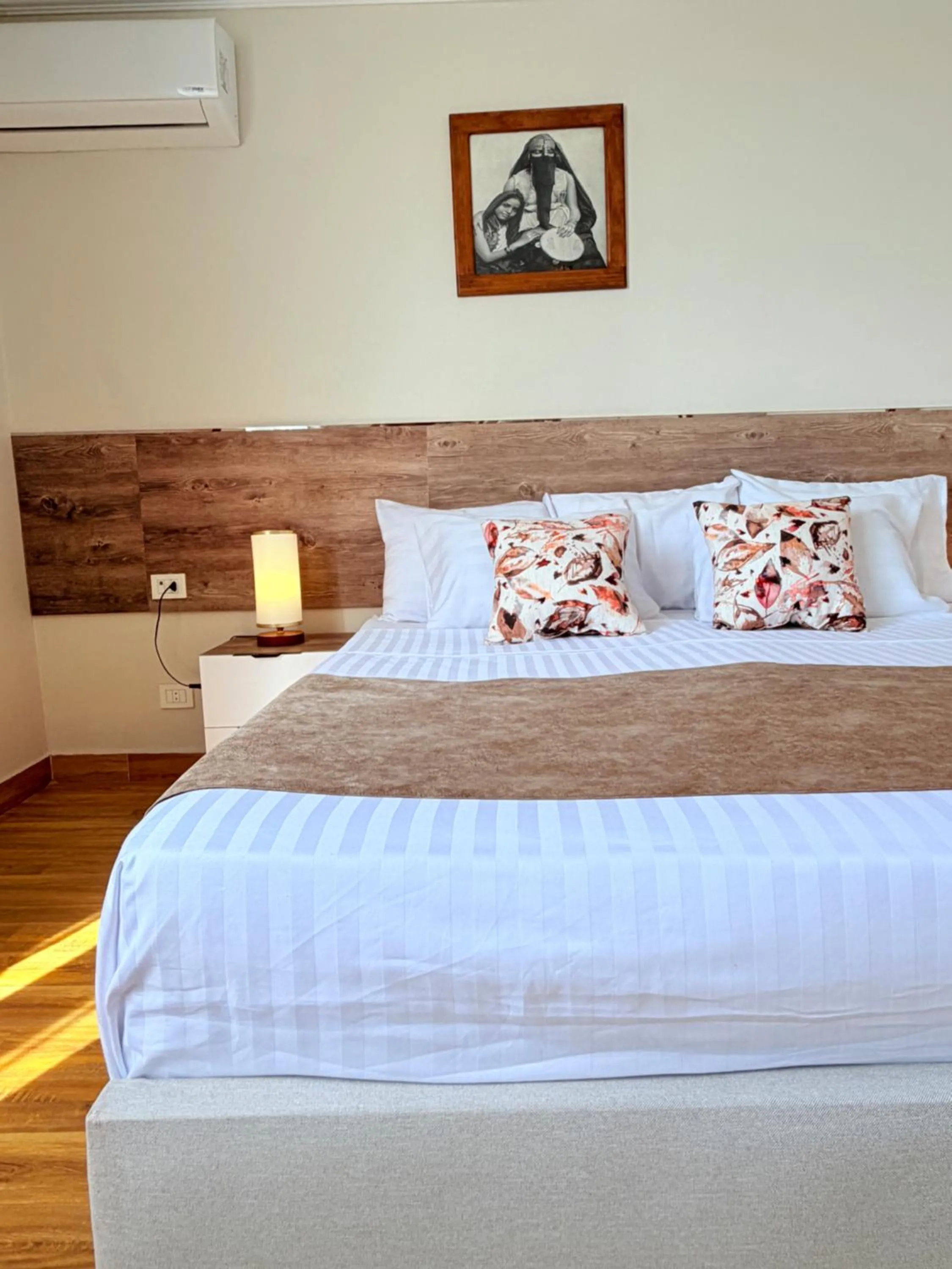 Bed in Eco green pyramids hotel