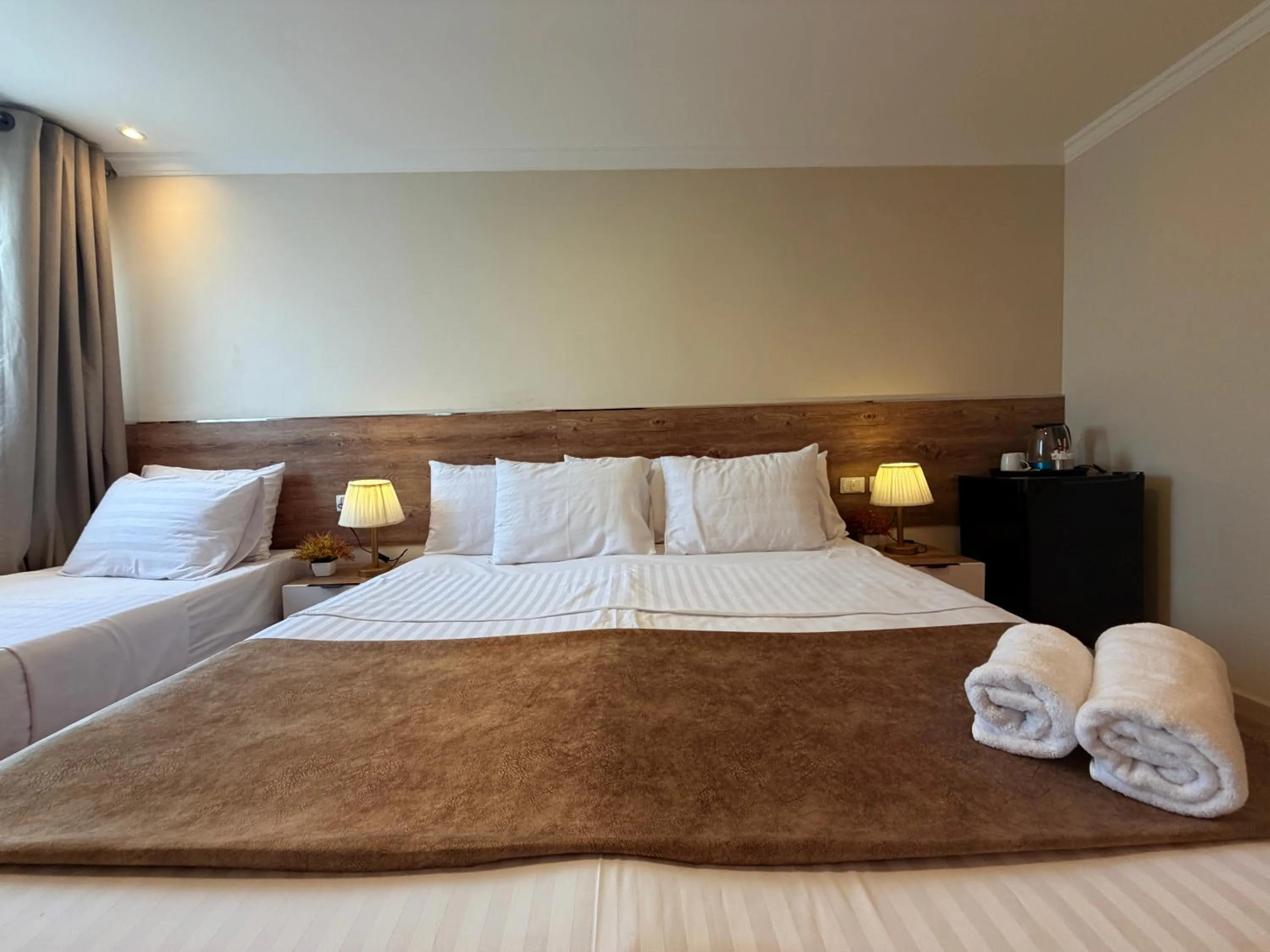 Bed in Eco green pyramids hotel