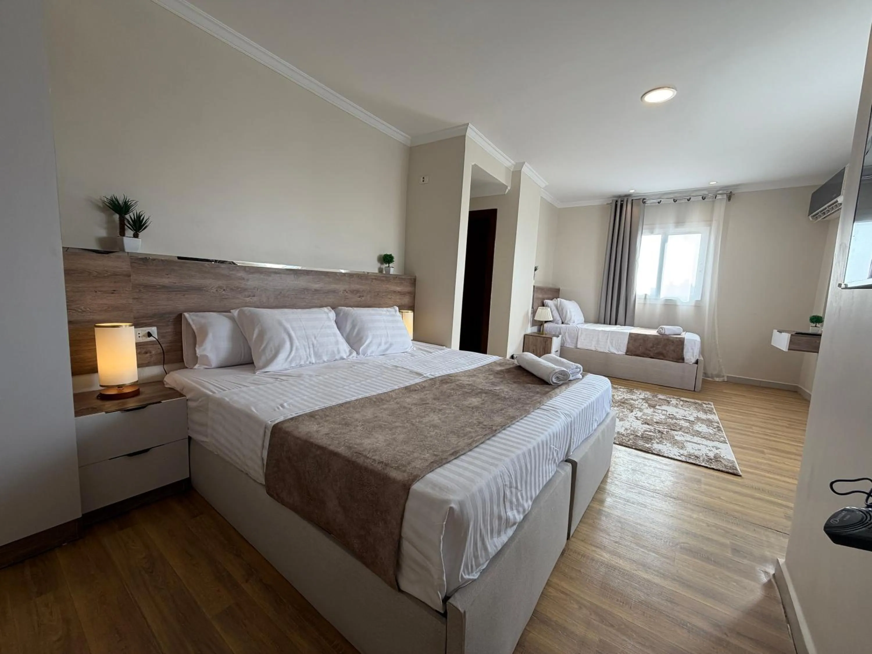 Bed in Eco green pyramids hotel