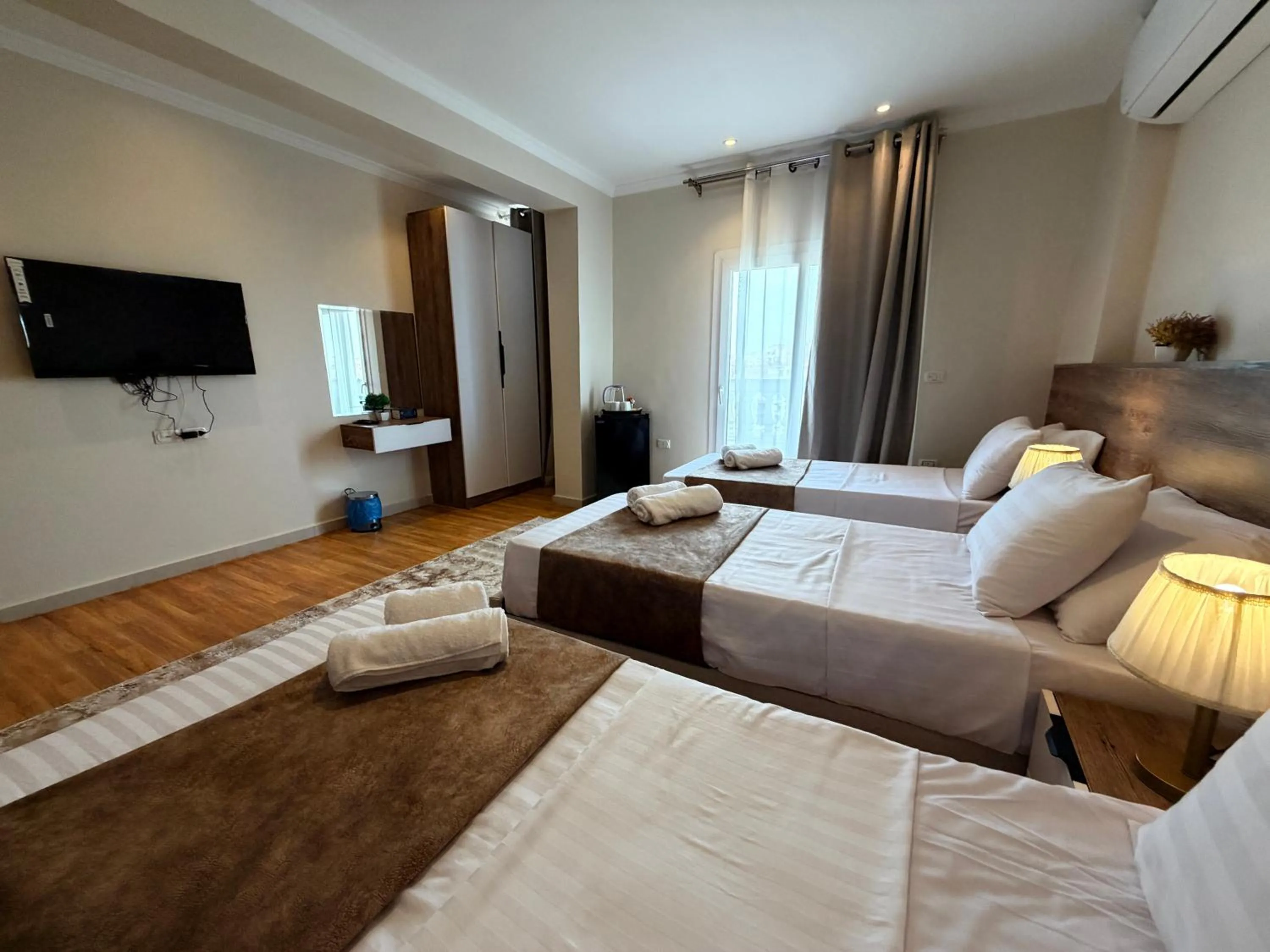 Bed in Eco green pyramids hotel