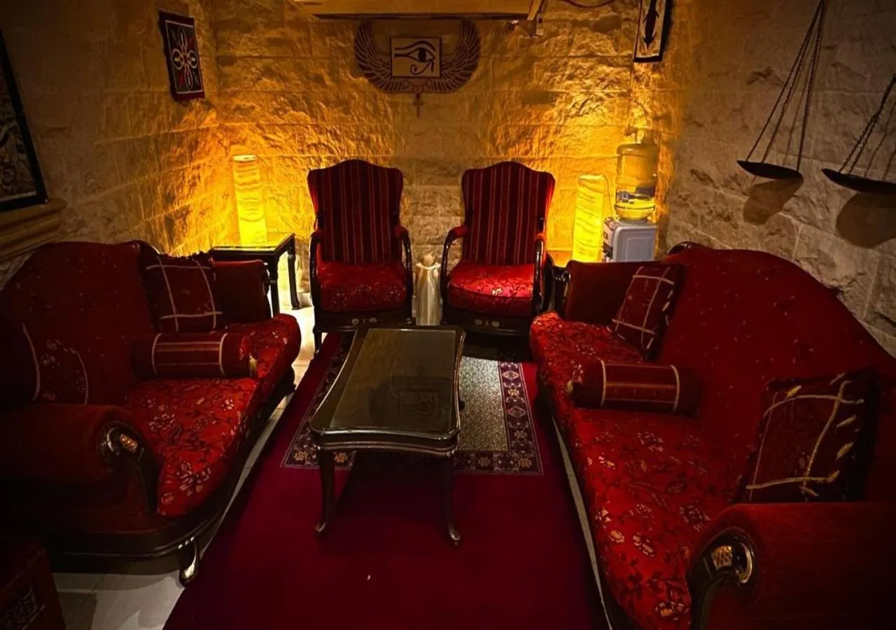 Living room in Eco green pyramids hotel