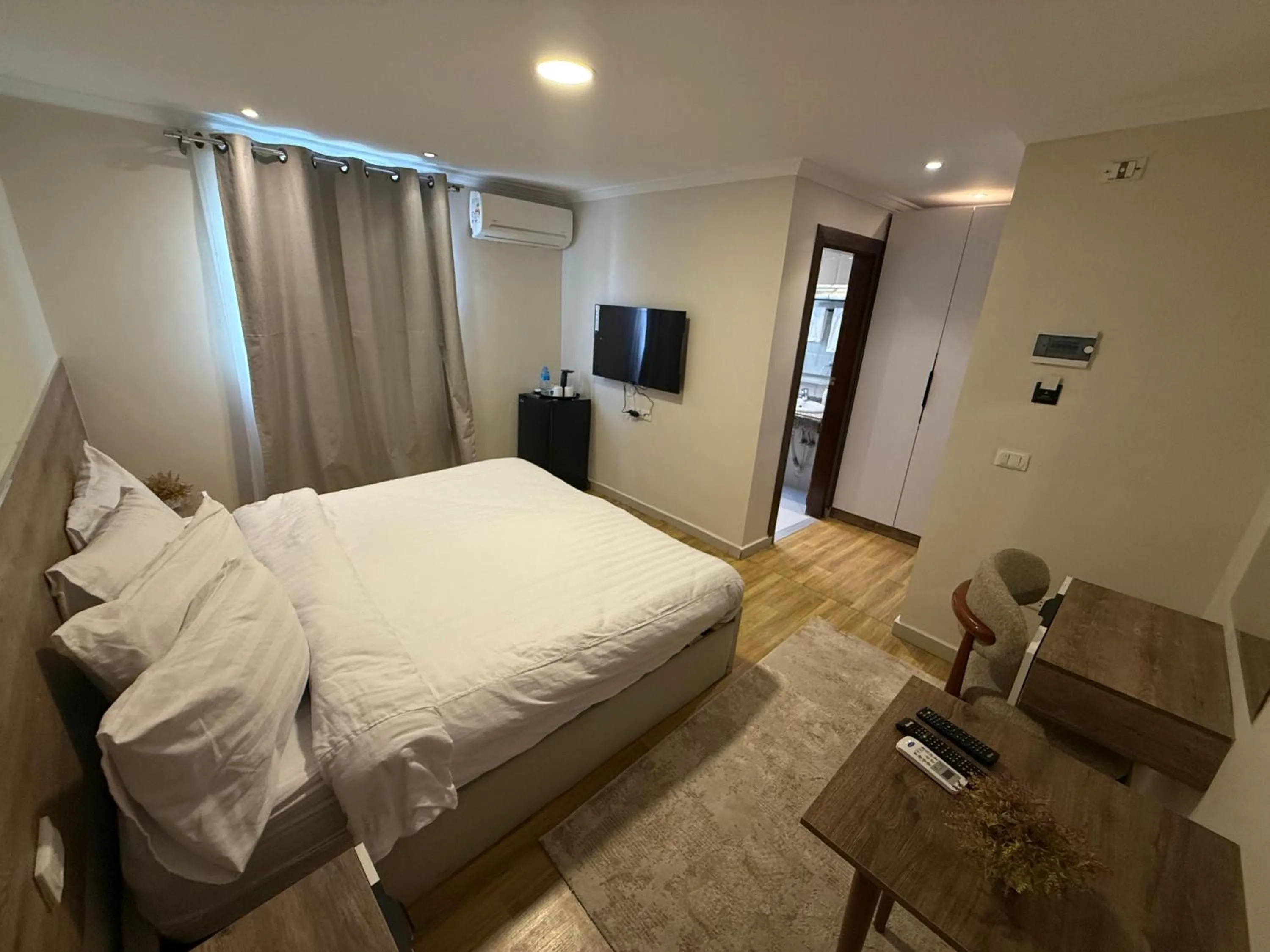 Bed in Eco green pyramids hotel