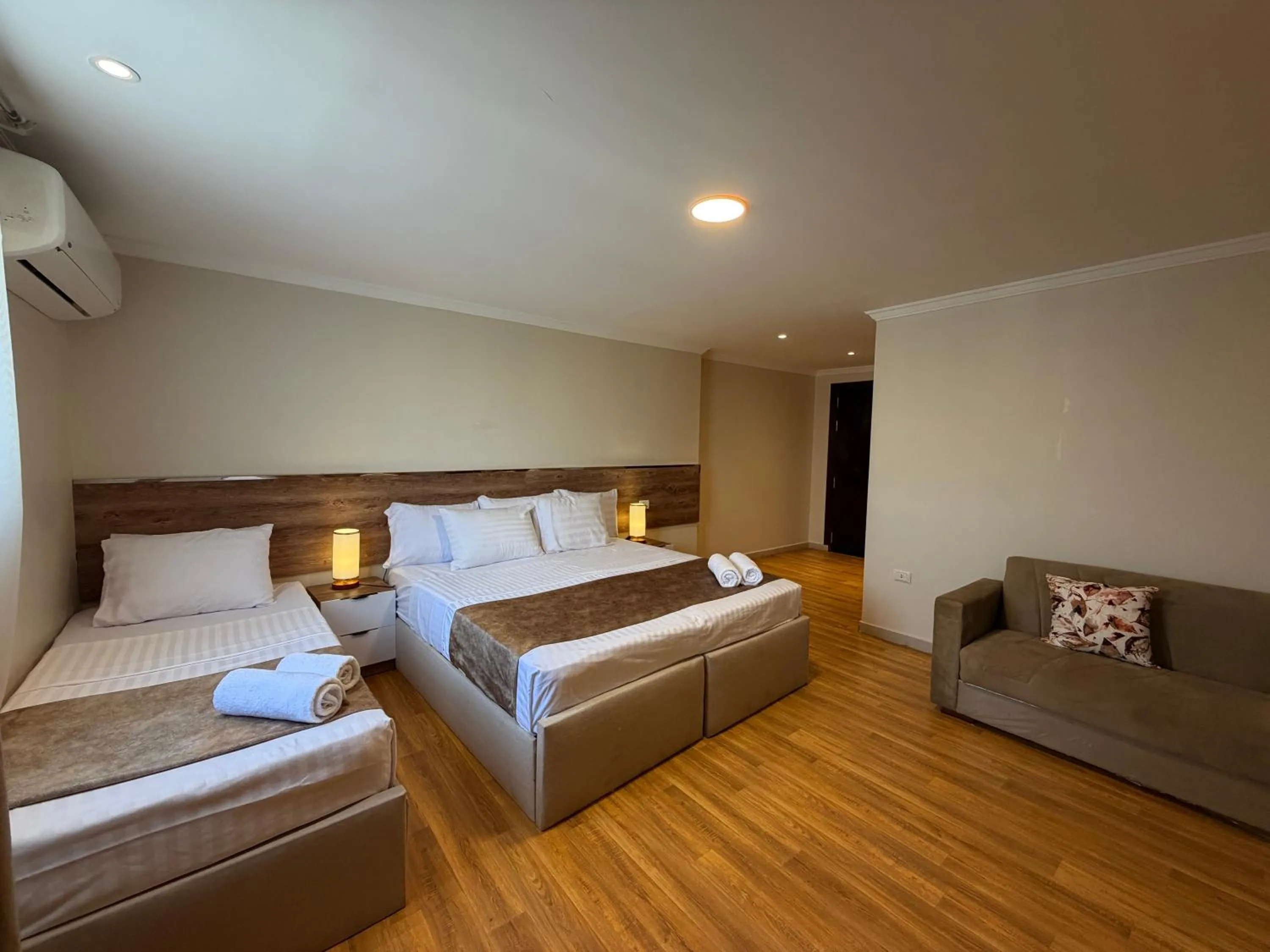 Bed in Eco green pyramids hotel