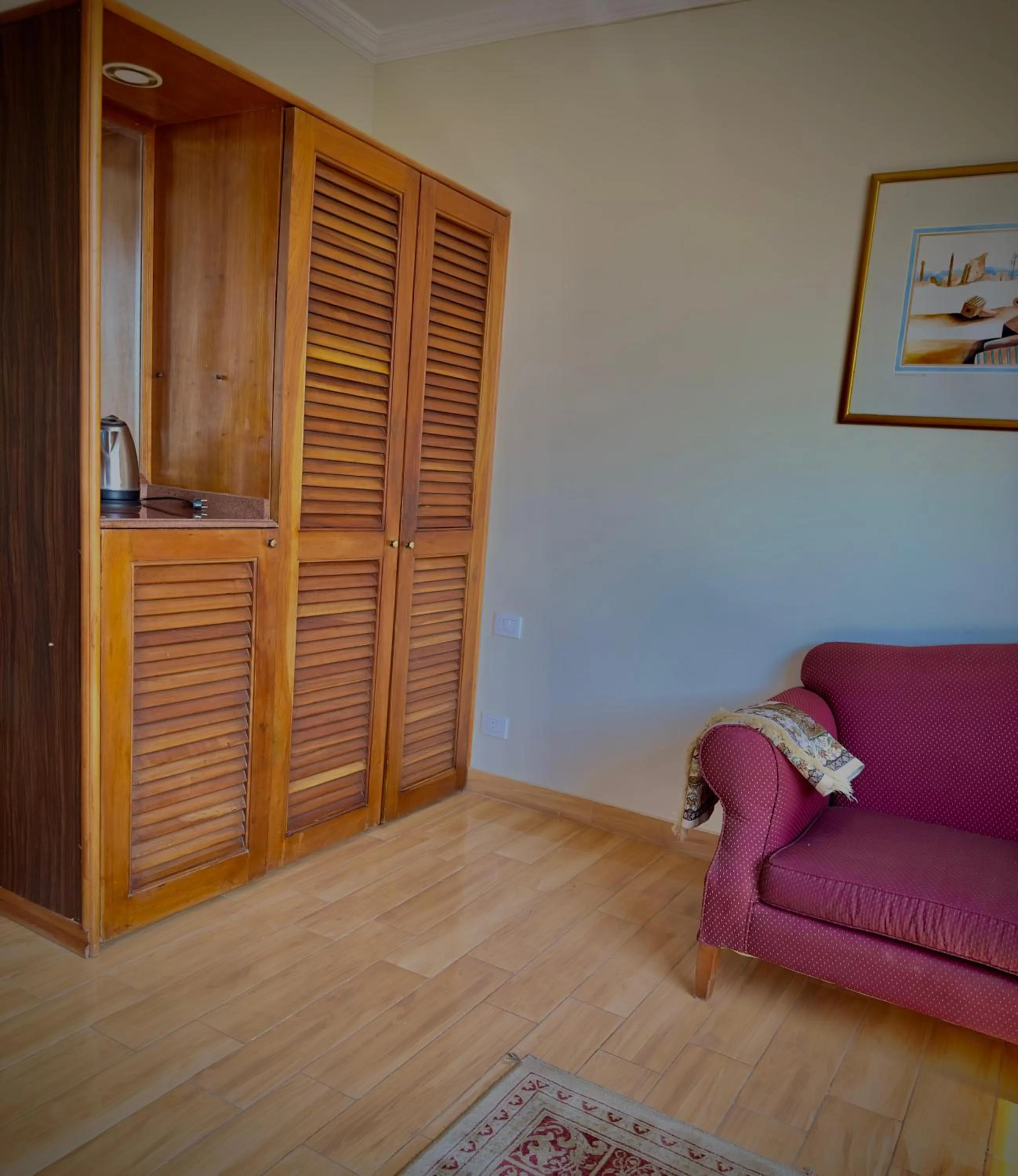 Living room in PYRAMIDS TOWER Inn