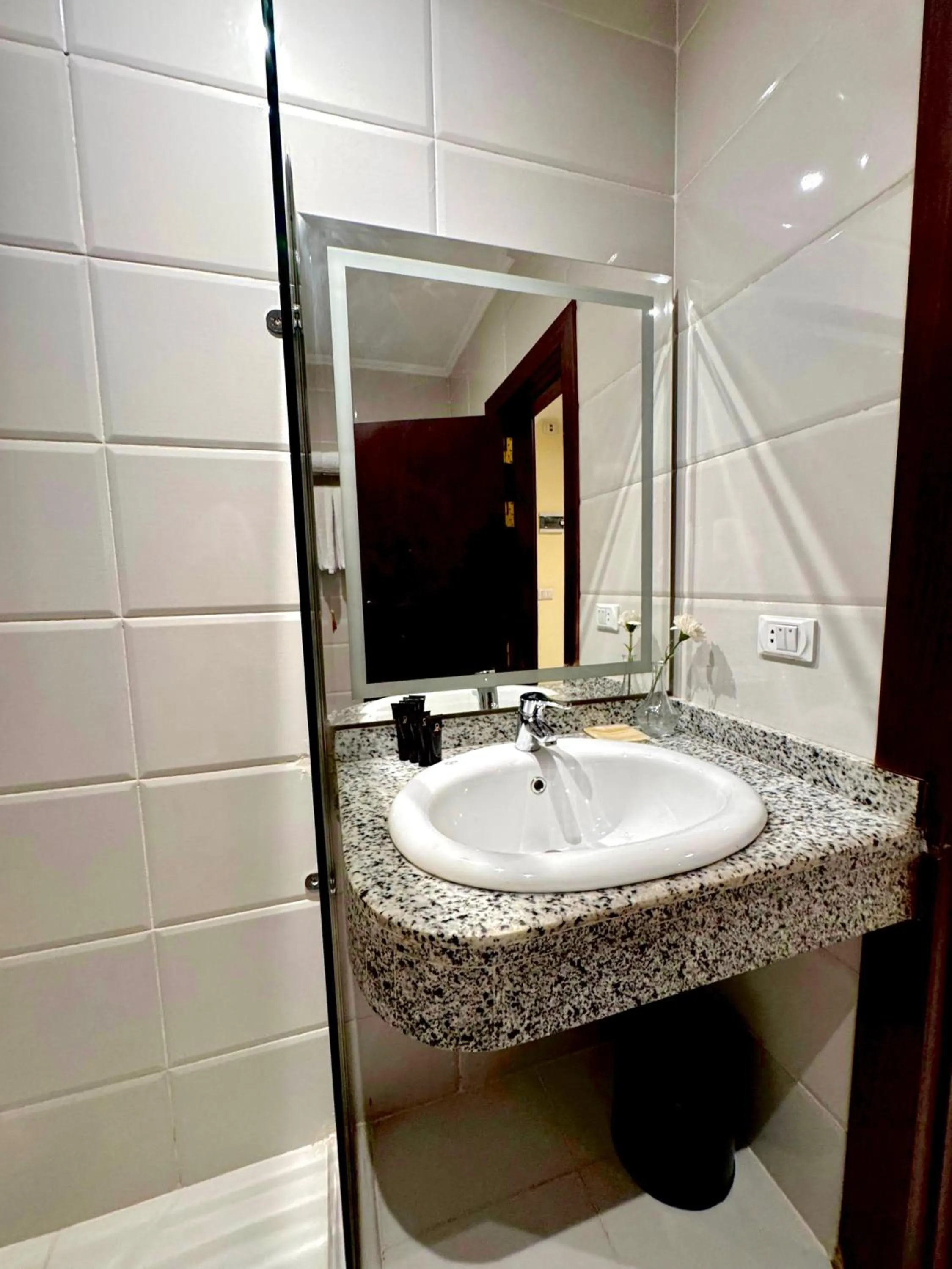 Shower in Eco green pyramids hotel