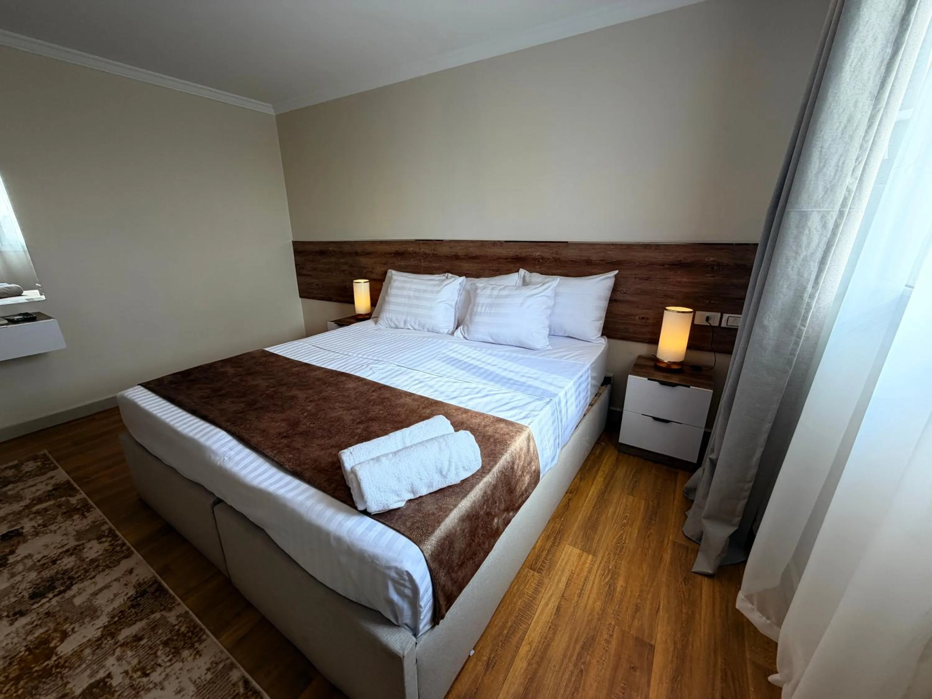 Bed in Eco green pyramids hotel