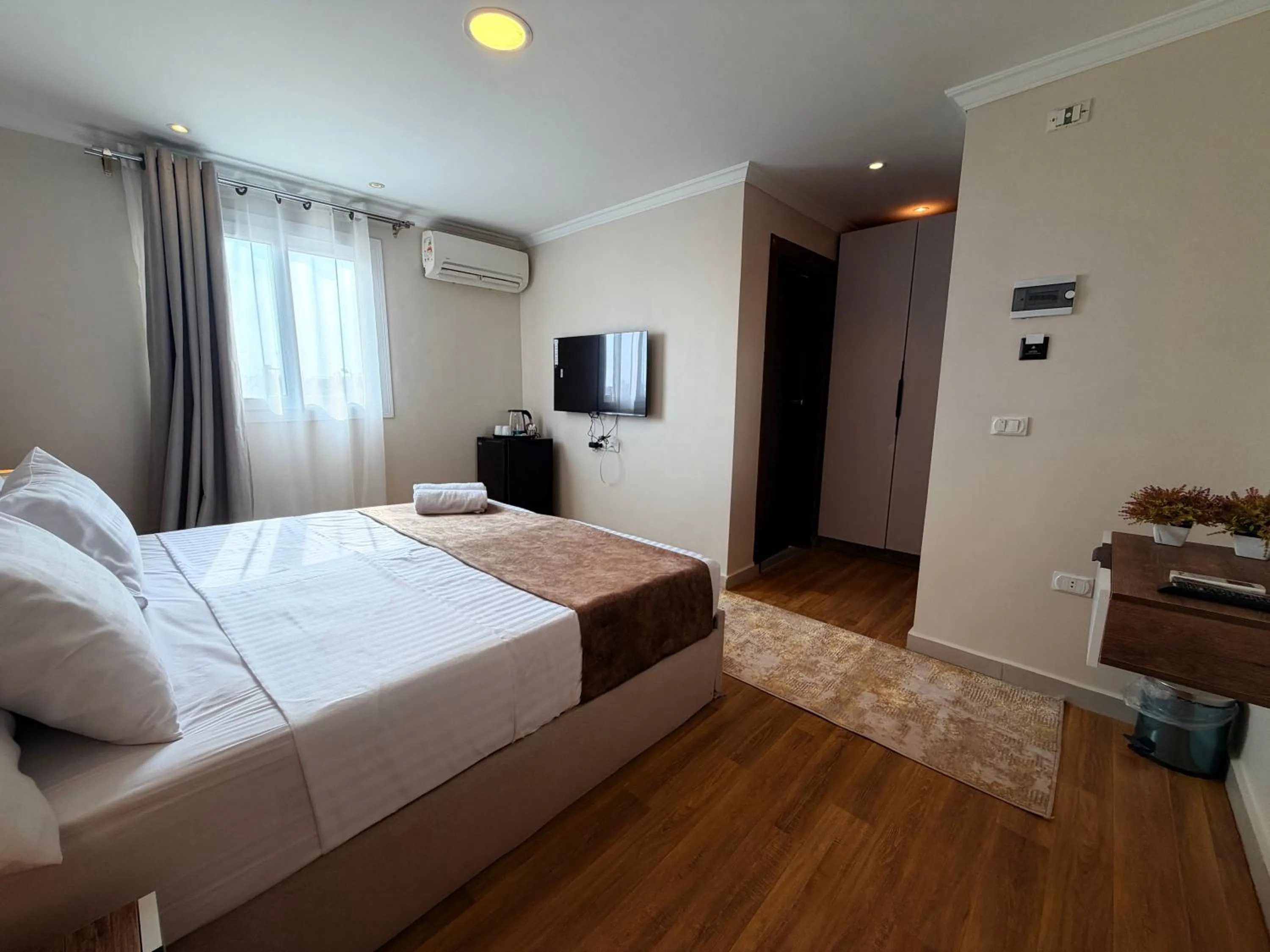 Bed in Eco green pyramids hotel