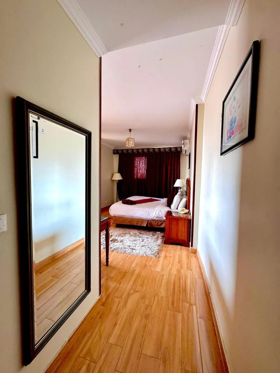 Bed in PYRAMIDS TOWER Inn