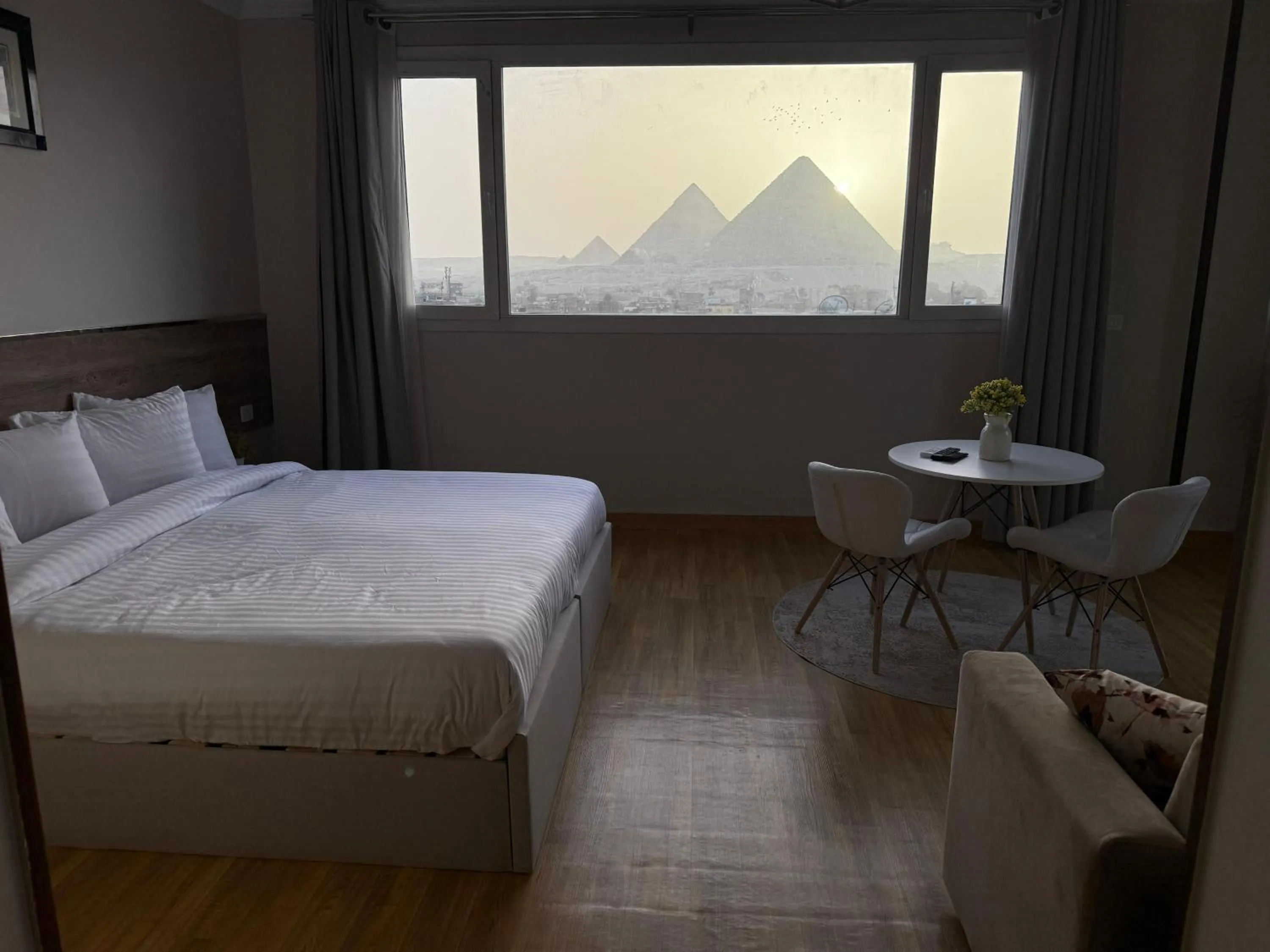 Bed in Eco green pyramids hotel