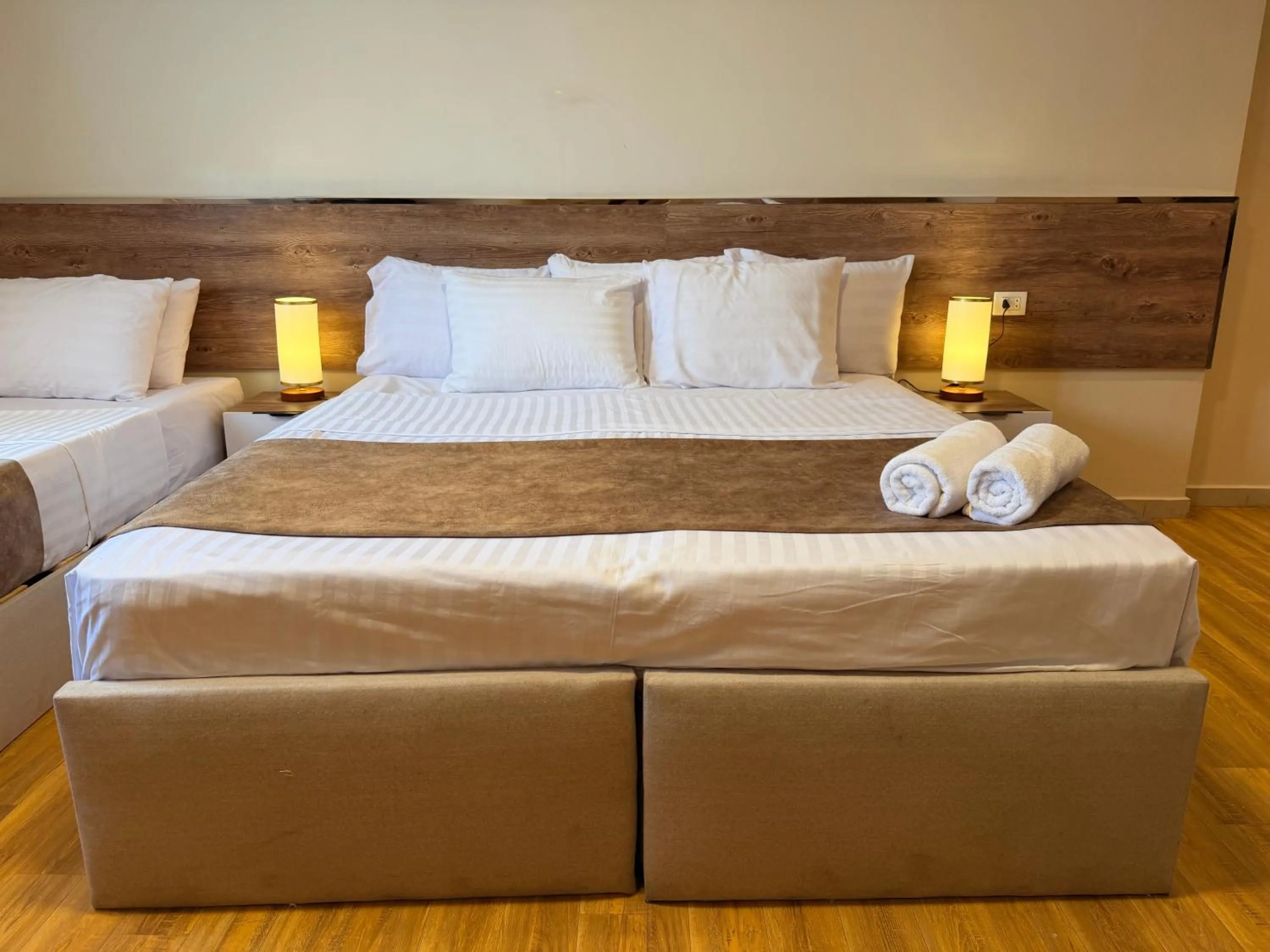 Bed in Eco green pyramids hotel