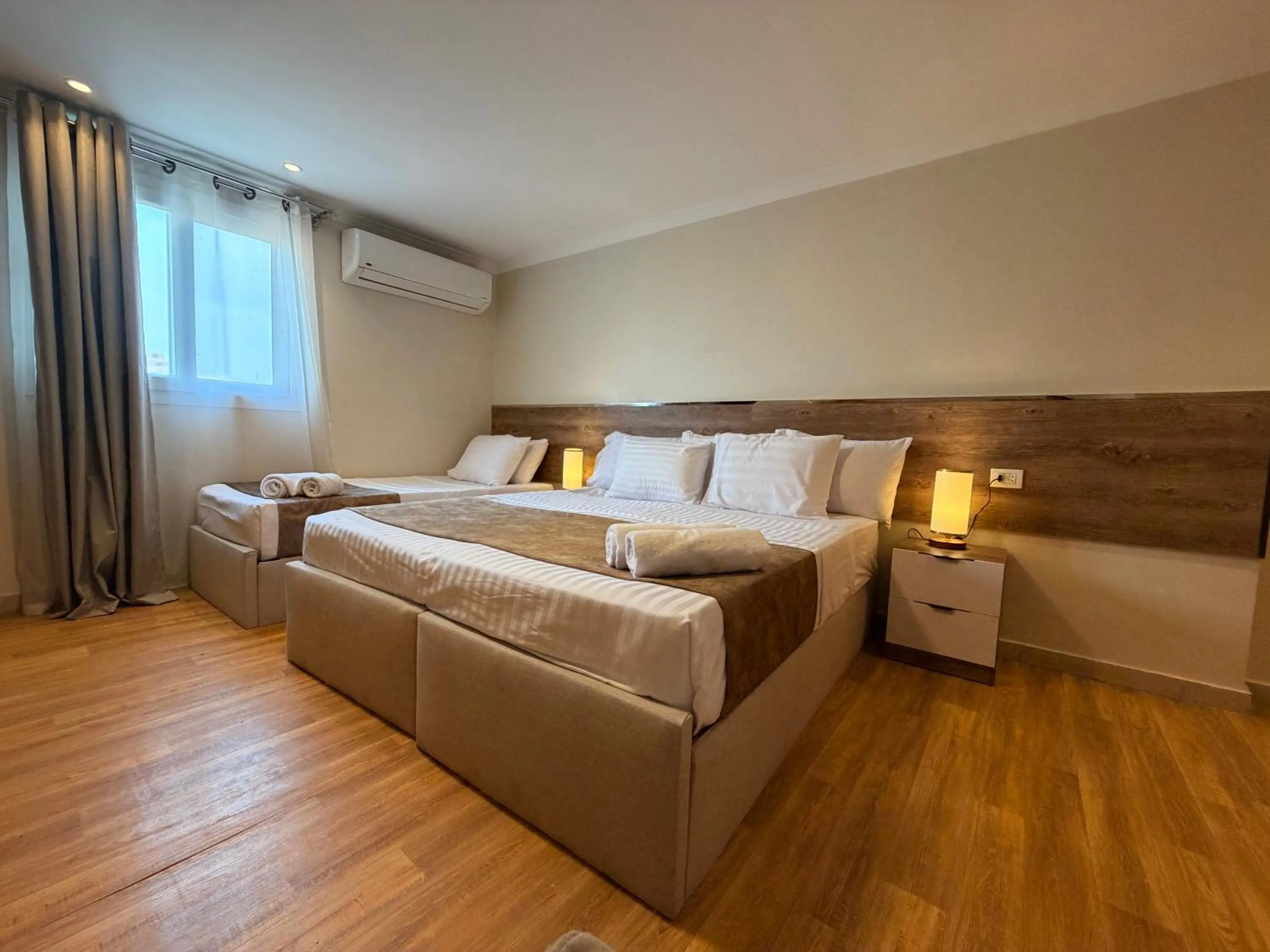 Bed in Eco green pyramids hotel