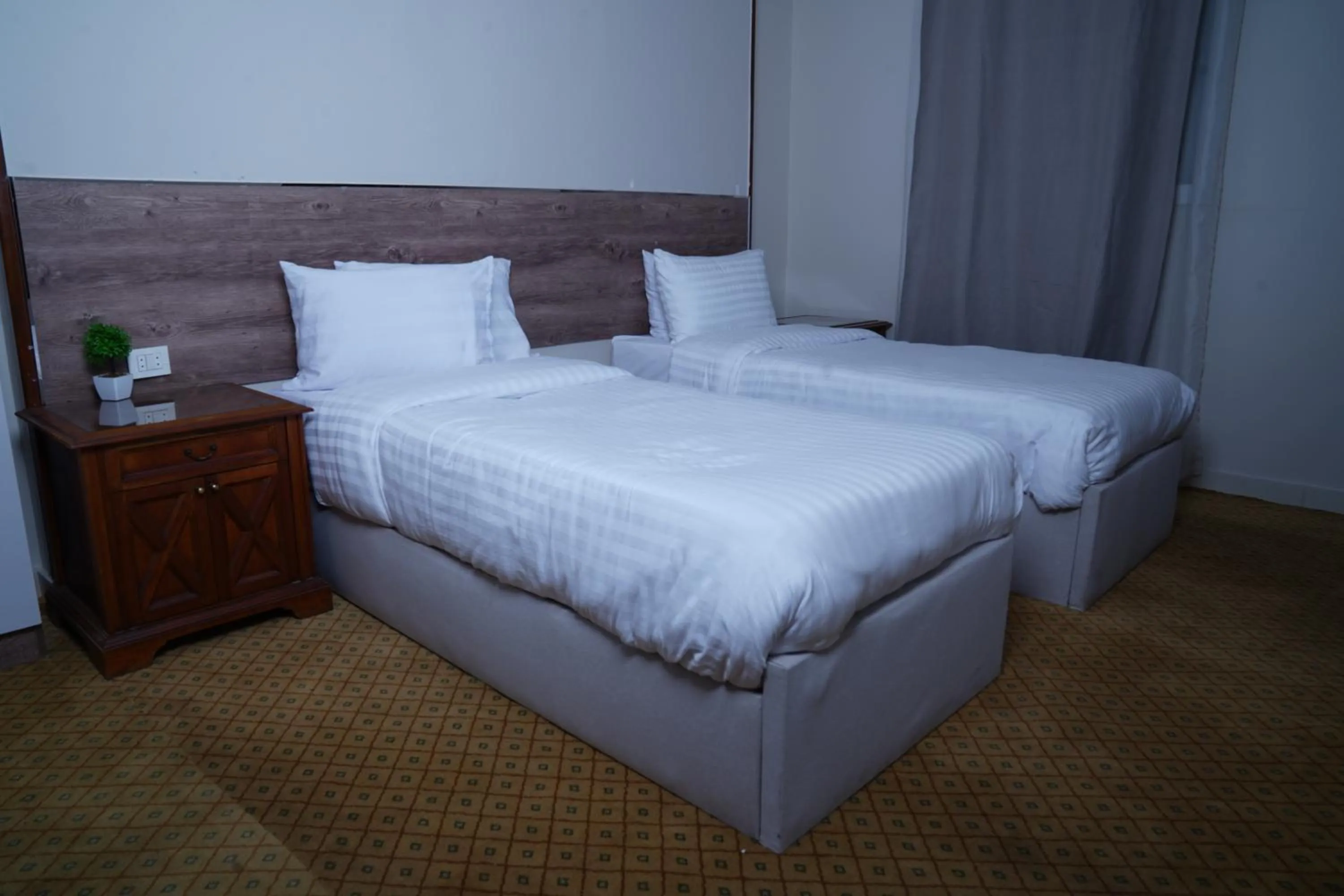 Bed in Eco green pyramids hotel