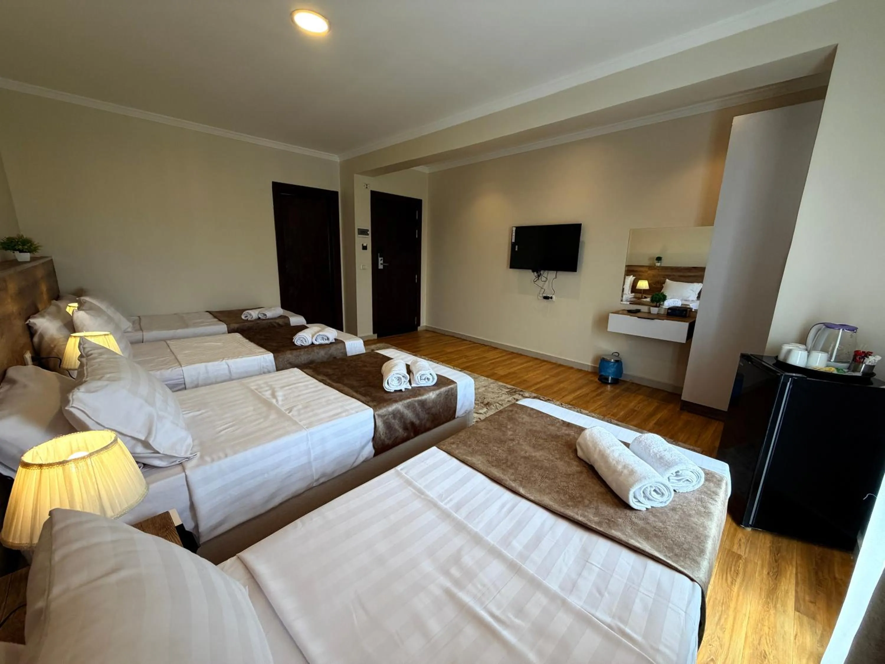 Bed in Eco green pyramids hotel