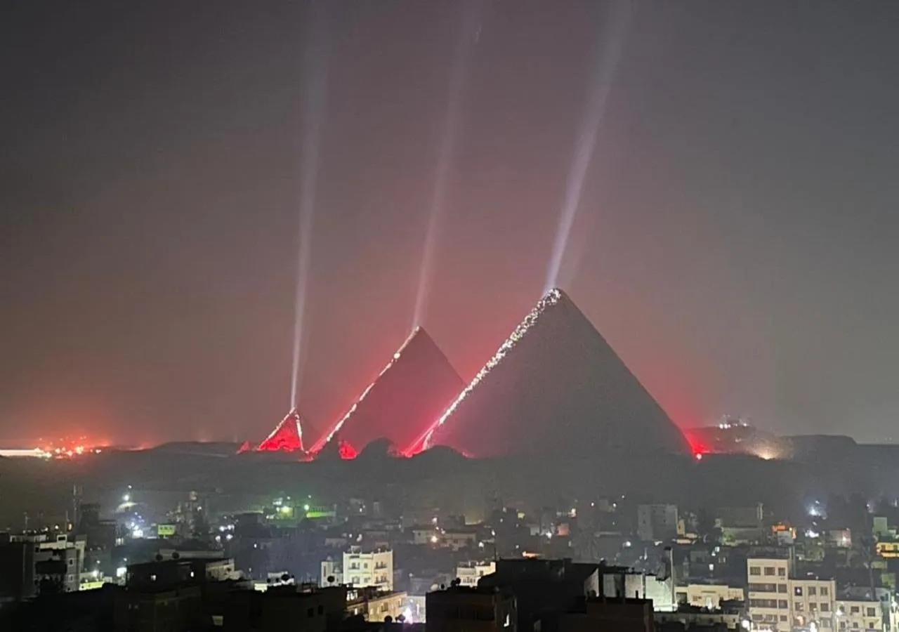 Natural landscape in Eco green pyramids hotel