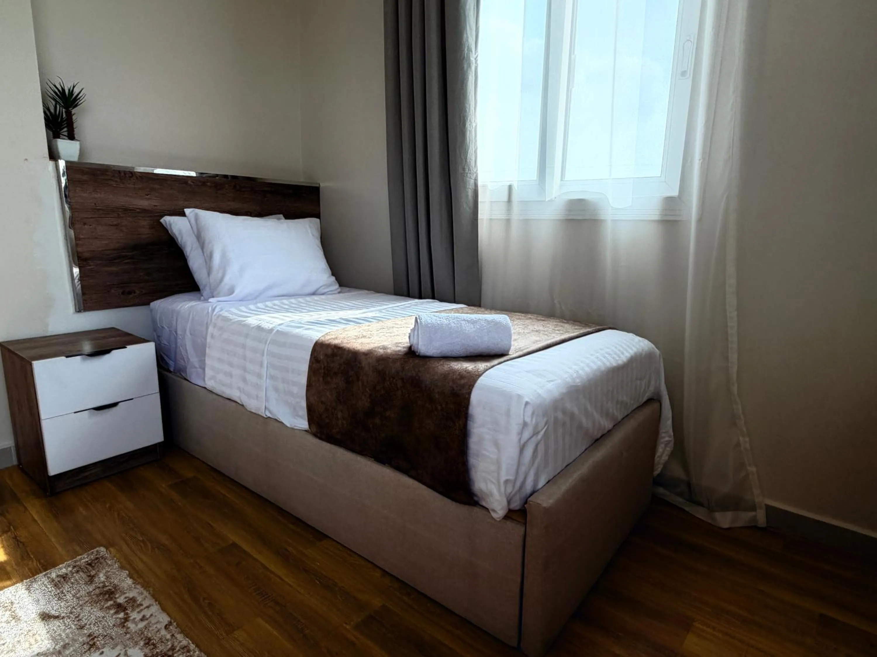 Bed in Eco green pyramids hotel