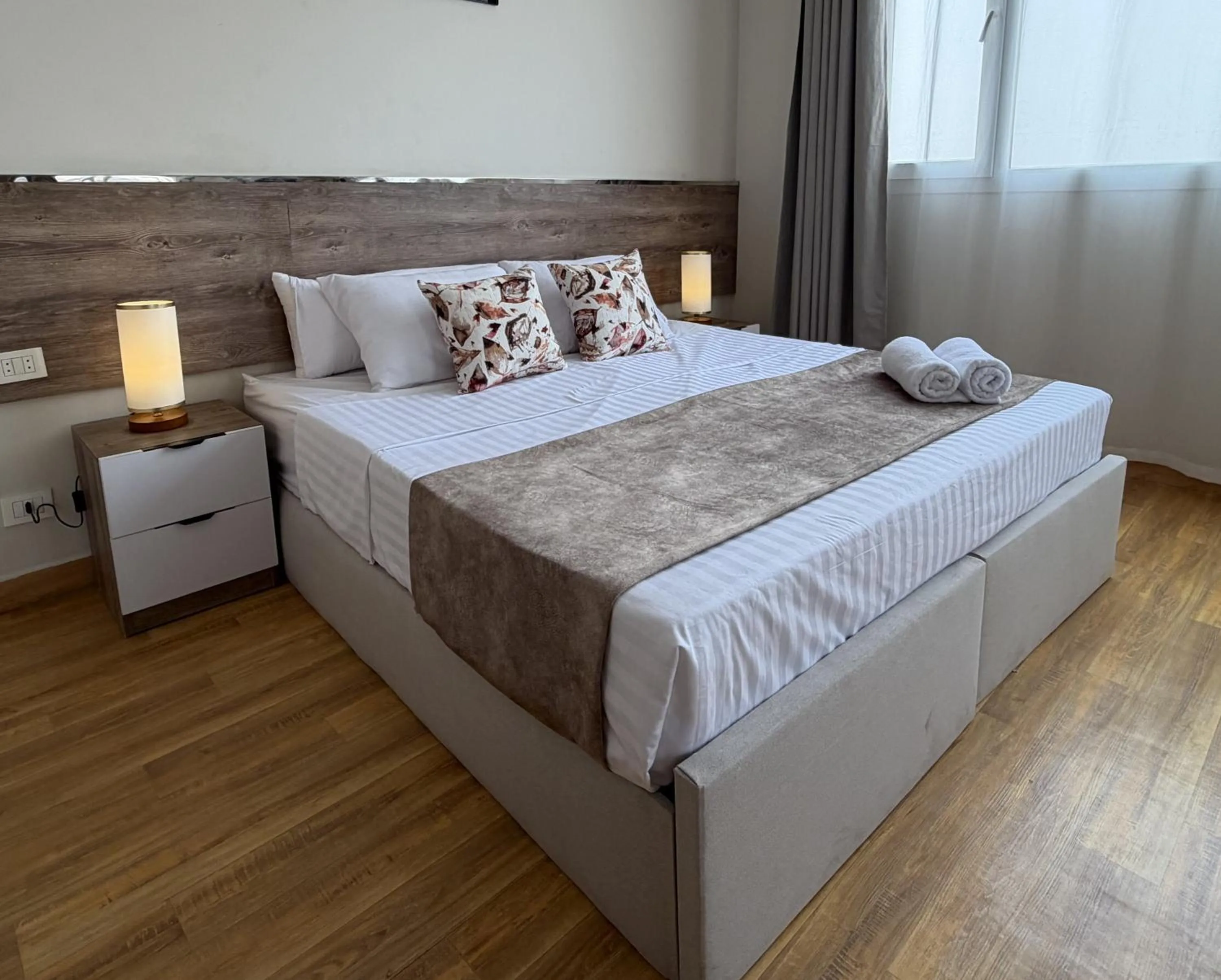 Bed in Eco green pyramids hotel