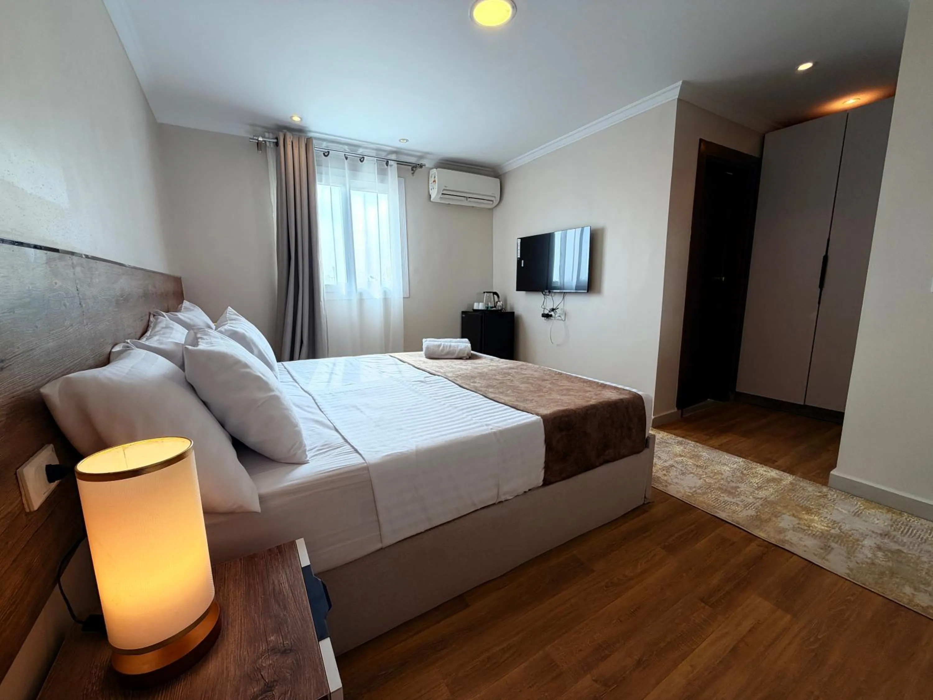 Bed in Eco green pyramids hotel