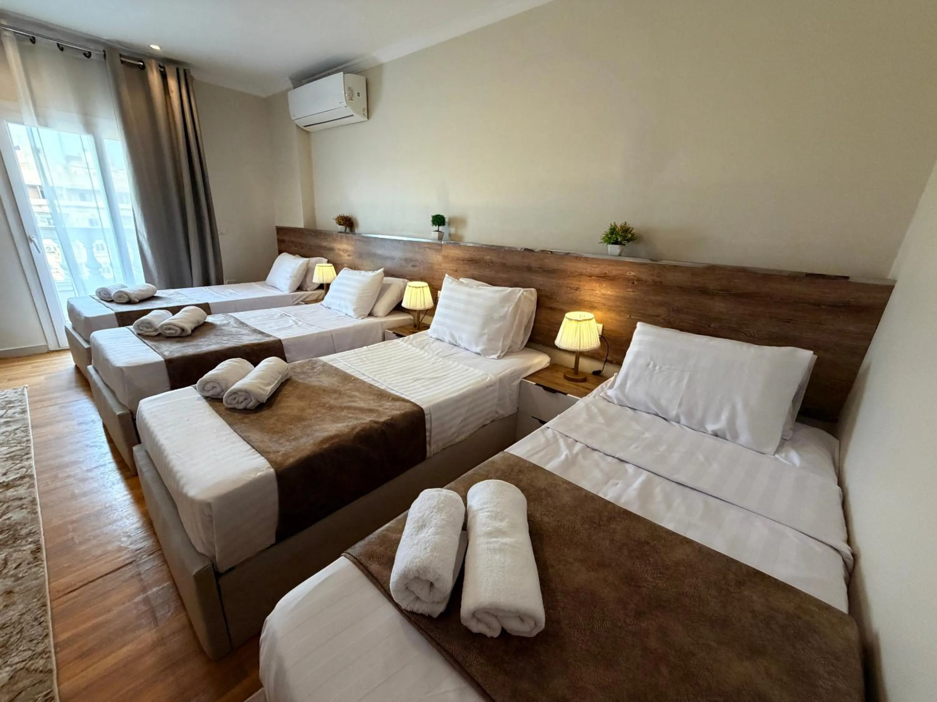 Bed in Eco green pyramids hotel