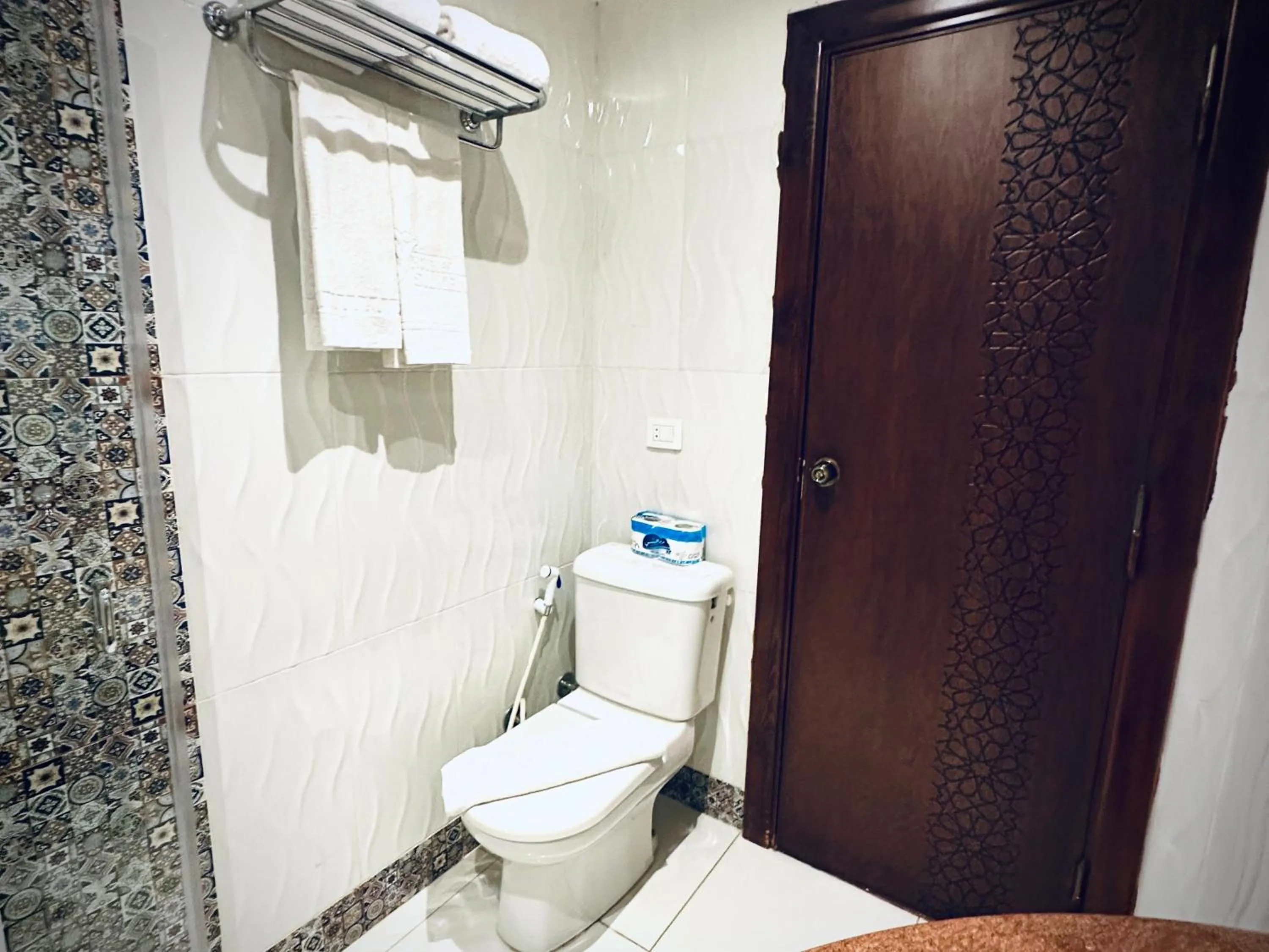 Shower in PYRAMIDS TOWER Inn