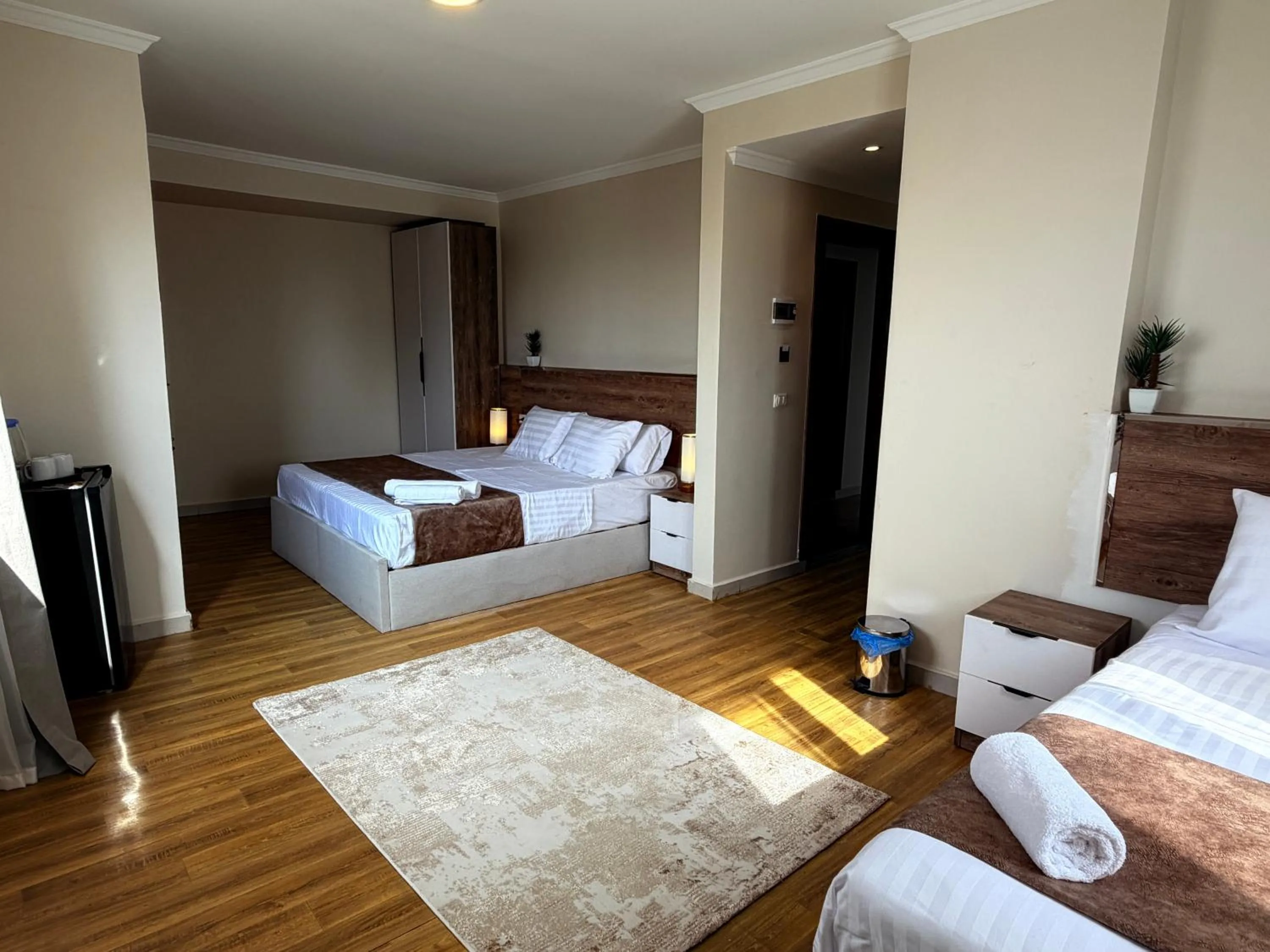 Bed in Eco green pyramids hotel