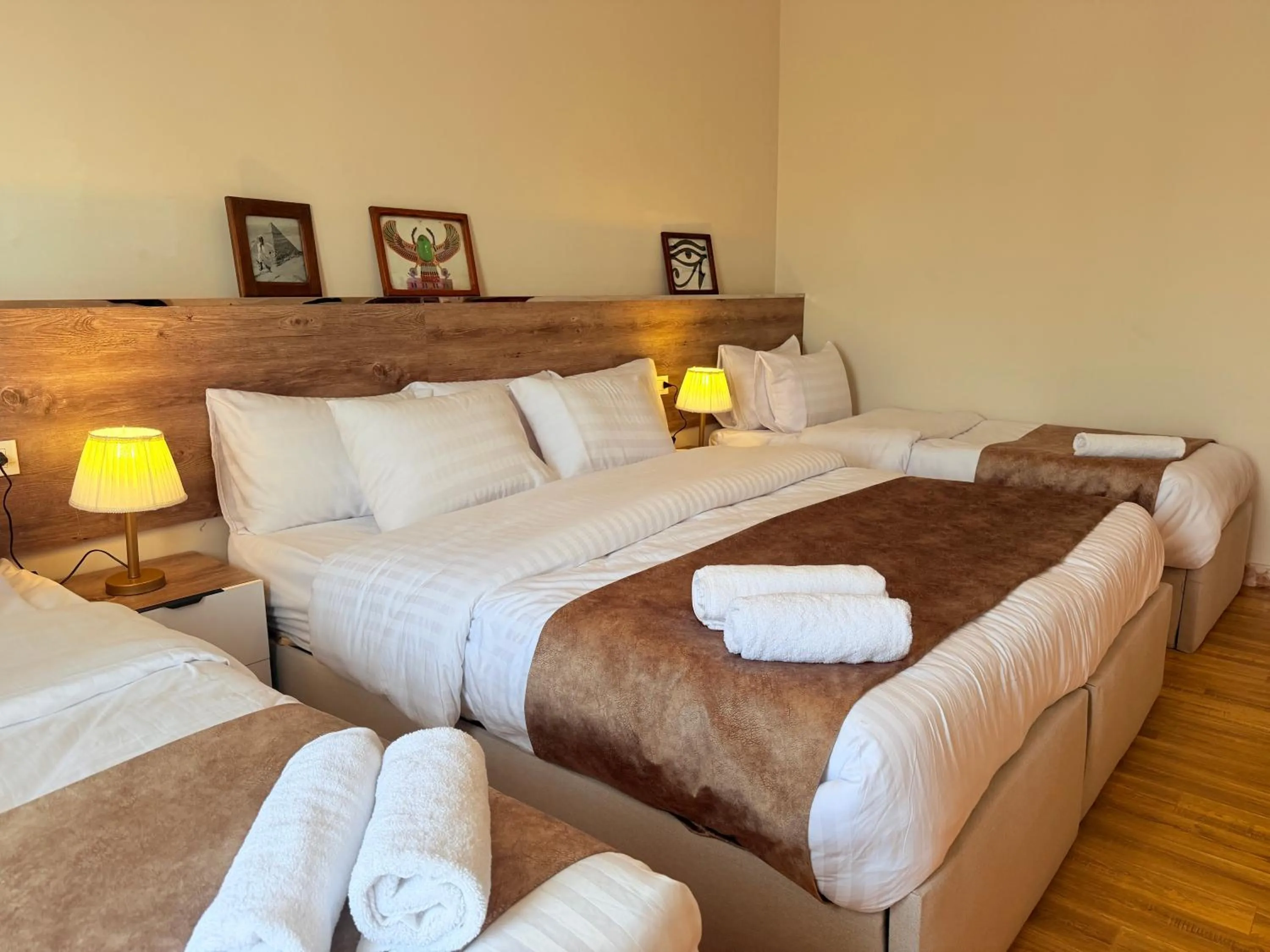 Bed in Eco green pyramids hotel