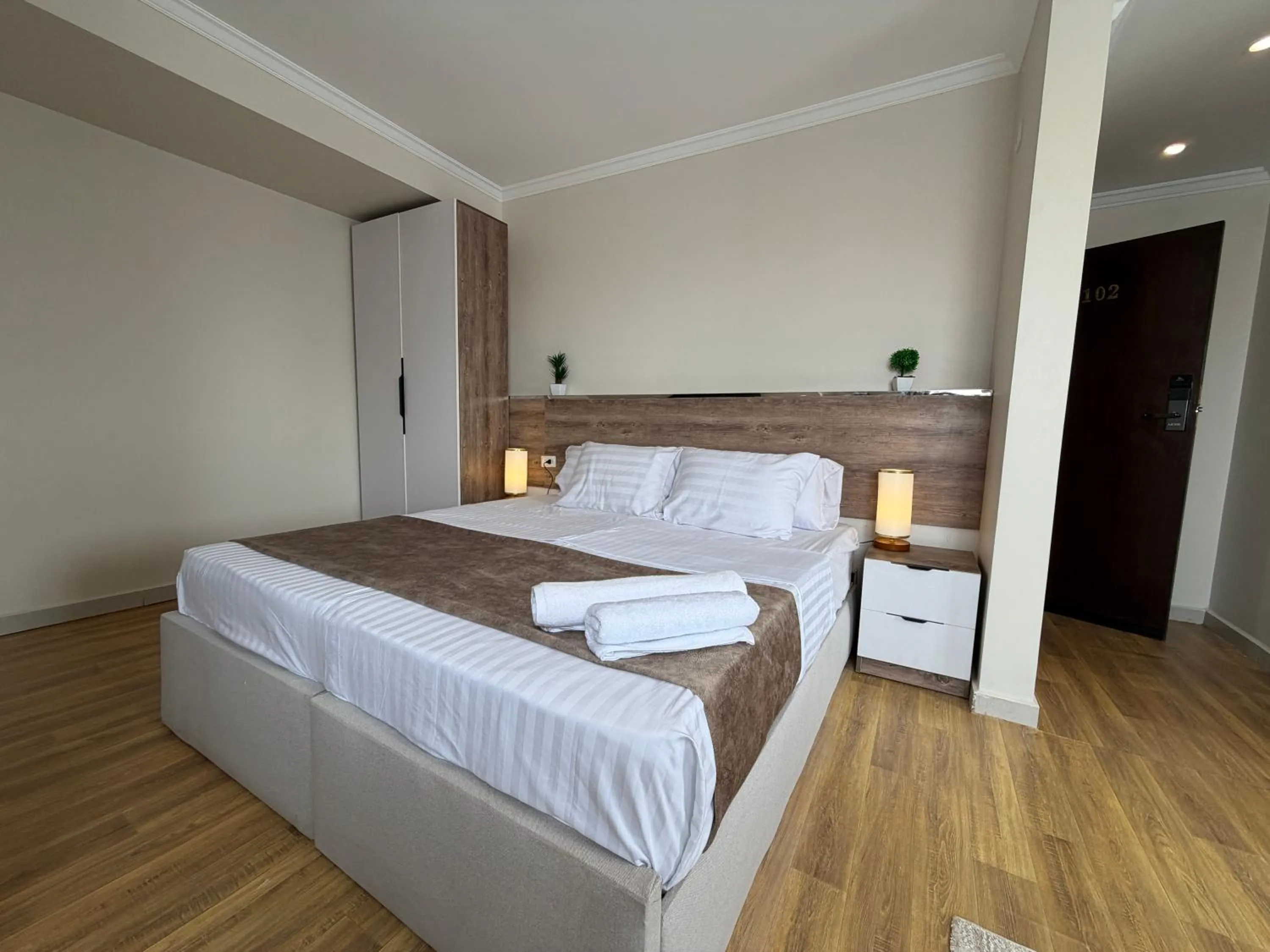 Bed in Eco green pyramids hotel