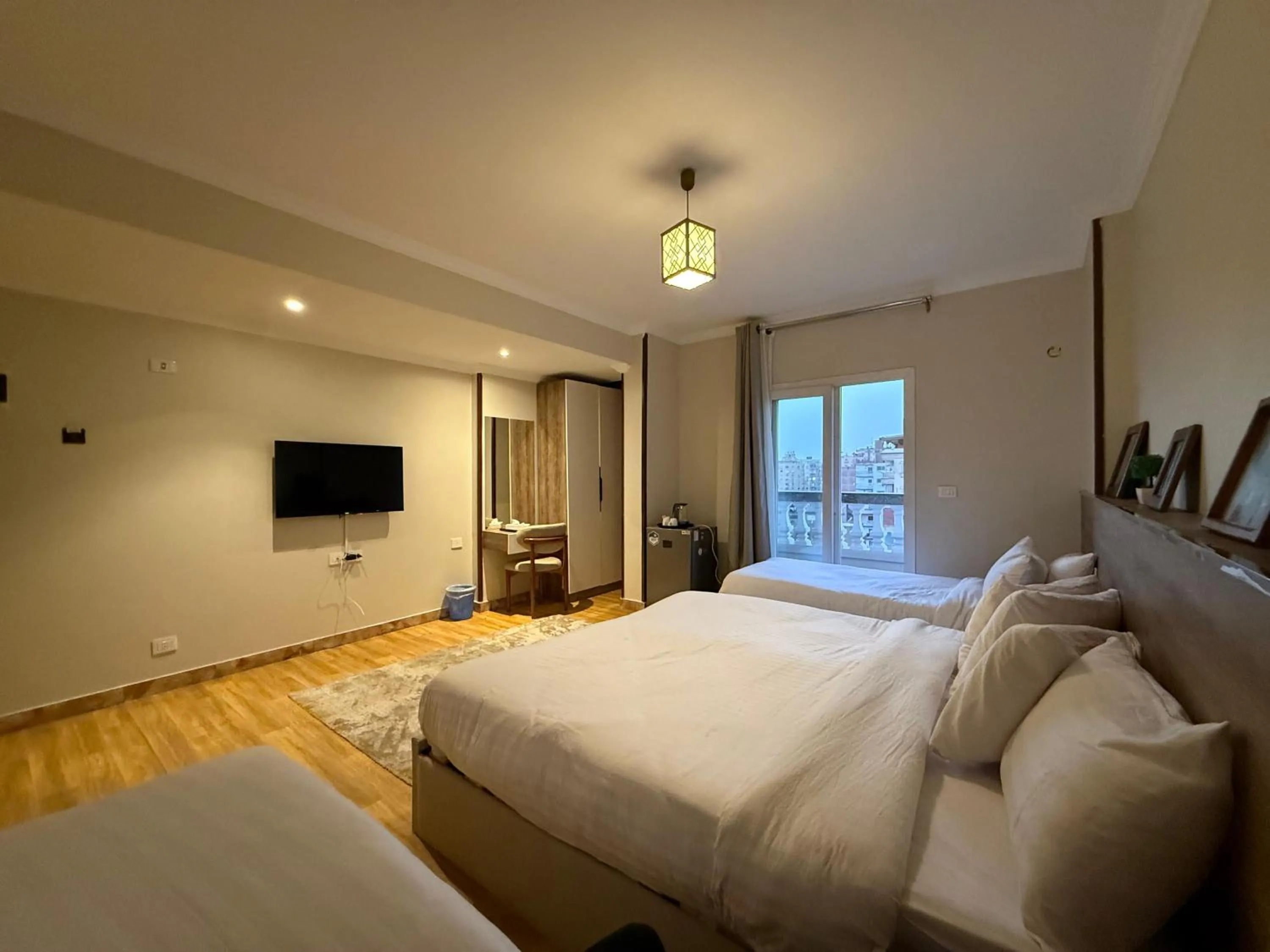 Bed in Eco green pyramids hotel