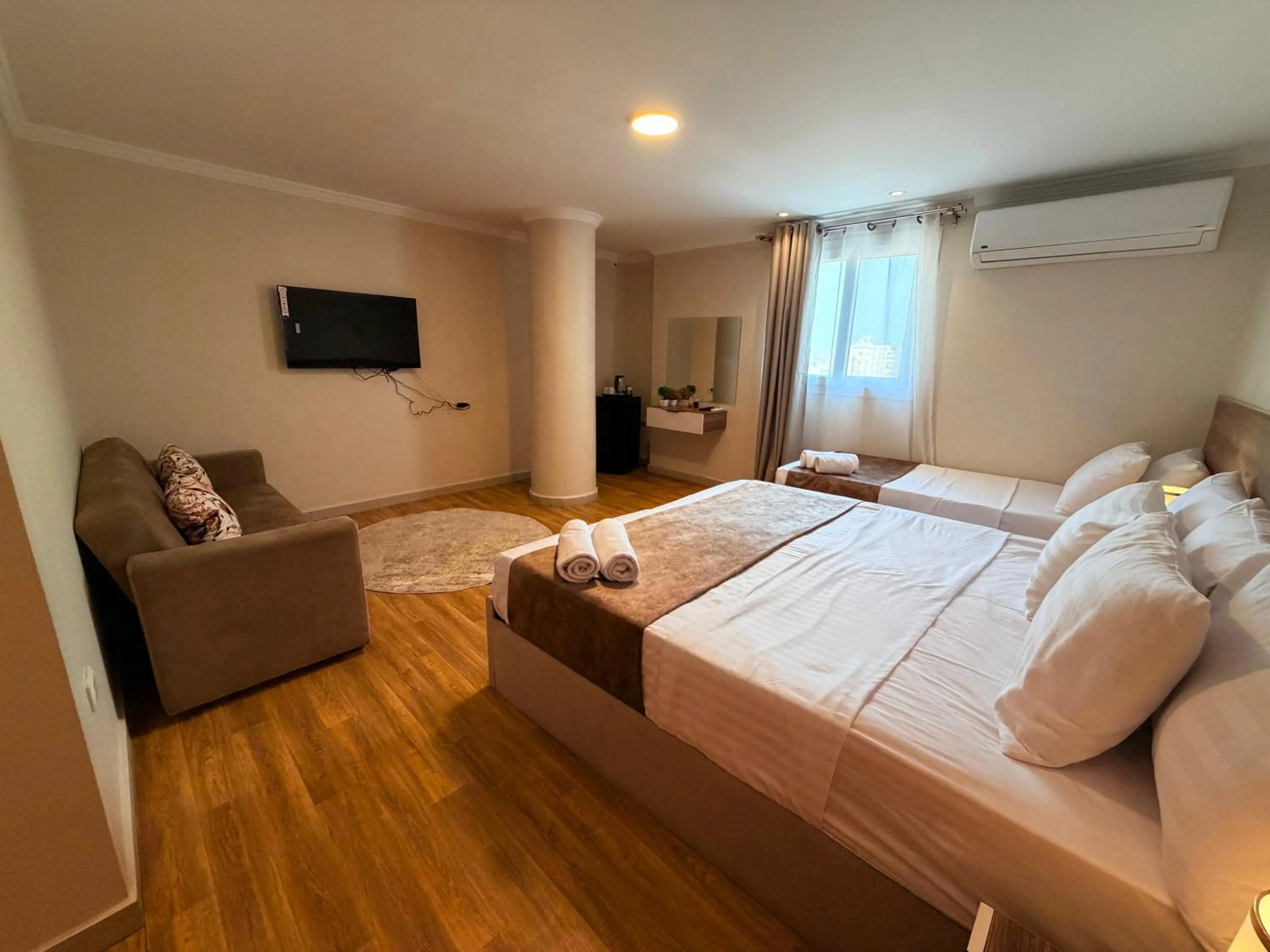 Bed in Eco green pyramids hotel